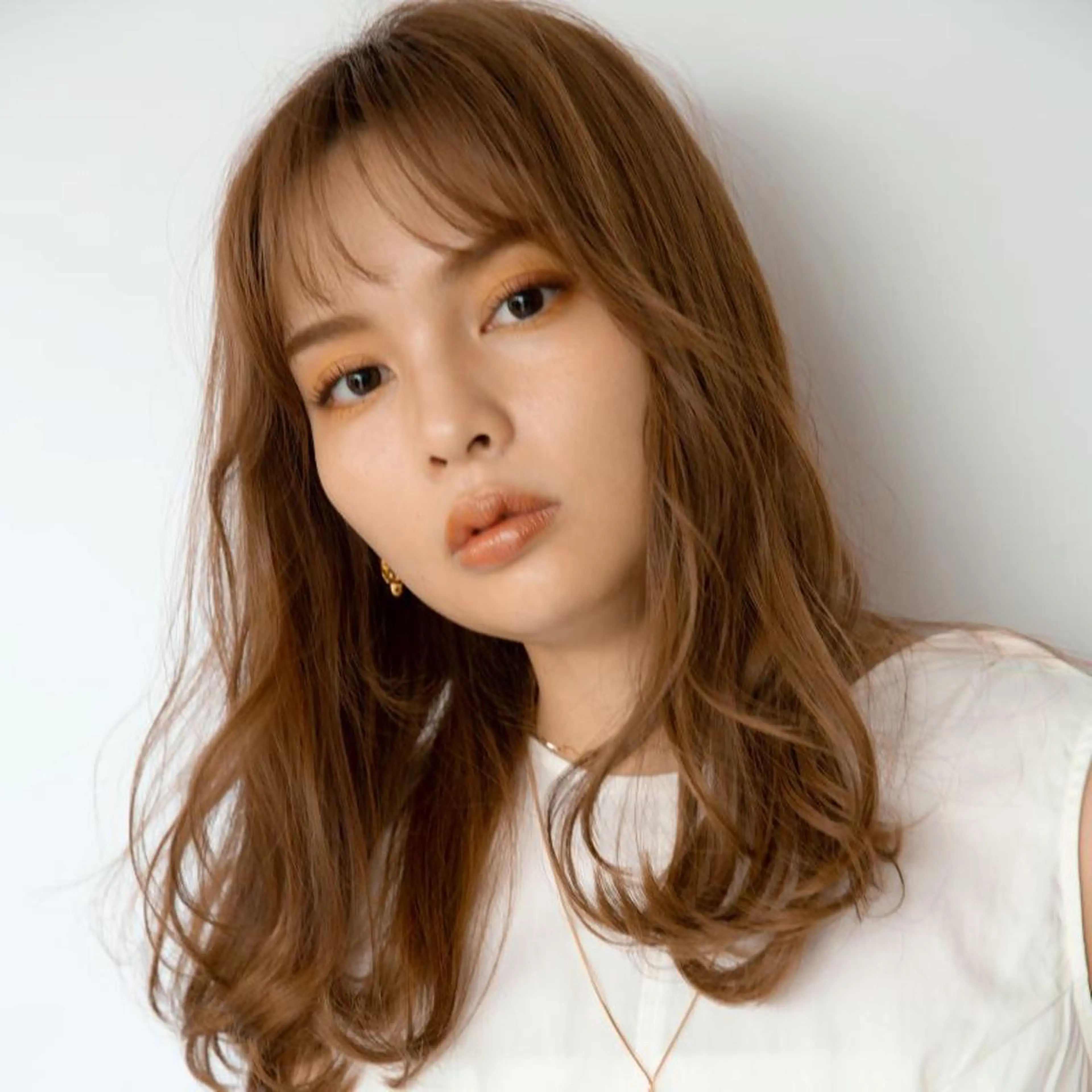 セミロング チダアキフミ Ash大森のヘアスタイル