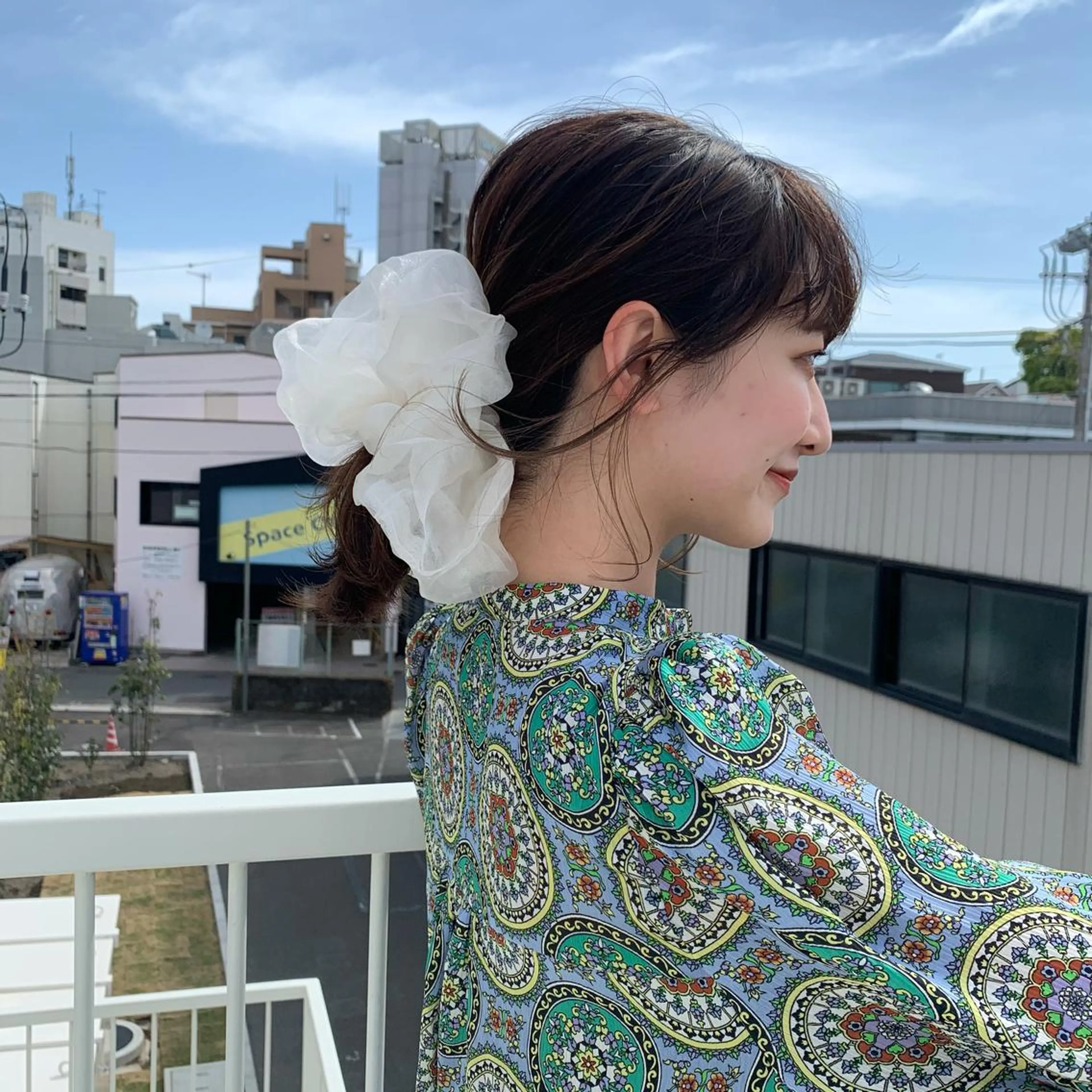 ミディアム ヘアアレンジ ポニーテール 簡単アレンジ ヘアセット crop es 茅ヶ崎所属・ヘアセット/髪質改善 🌿 長 若奈のヘアスタイル