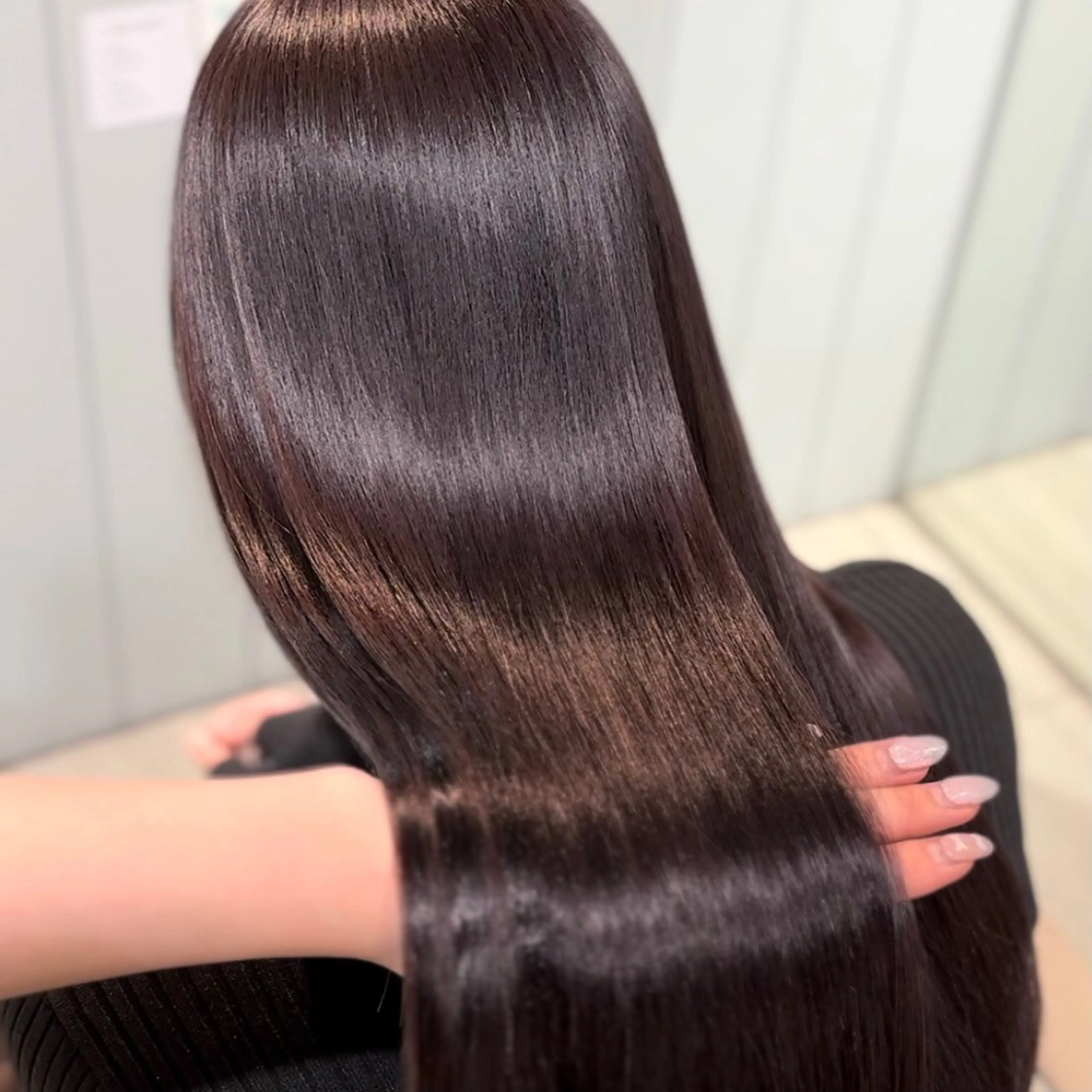 ミディアム 縮毛矯正 カット ヘアカラー 縮毛矯正 トリートメント 美髪縮毛矯正/髪質 改善/Lecielのヘアスタイル