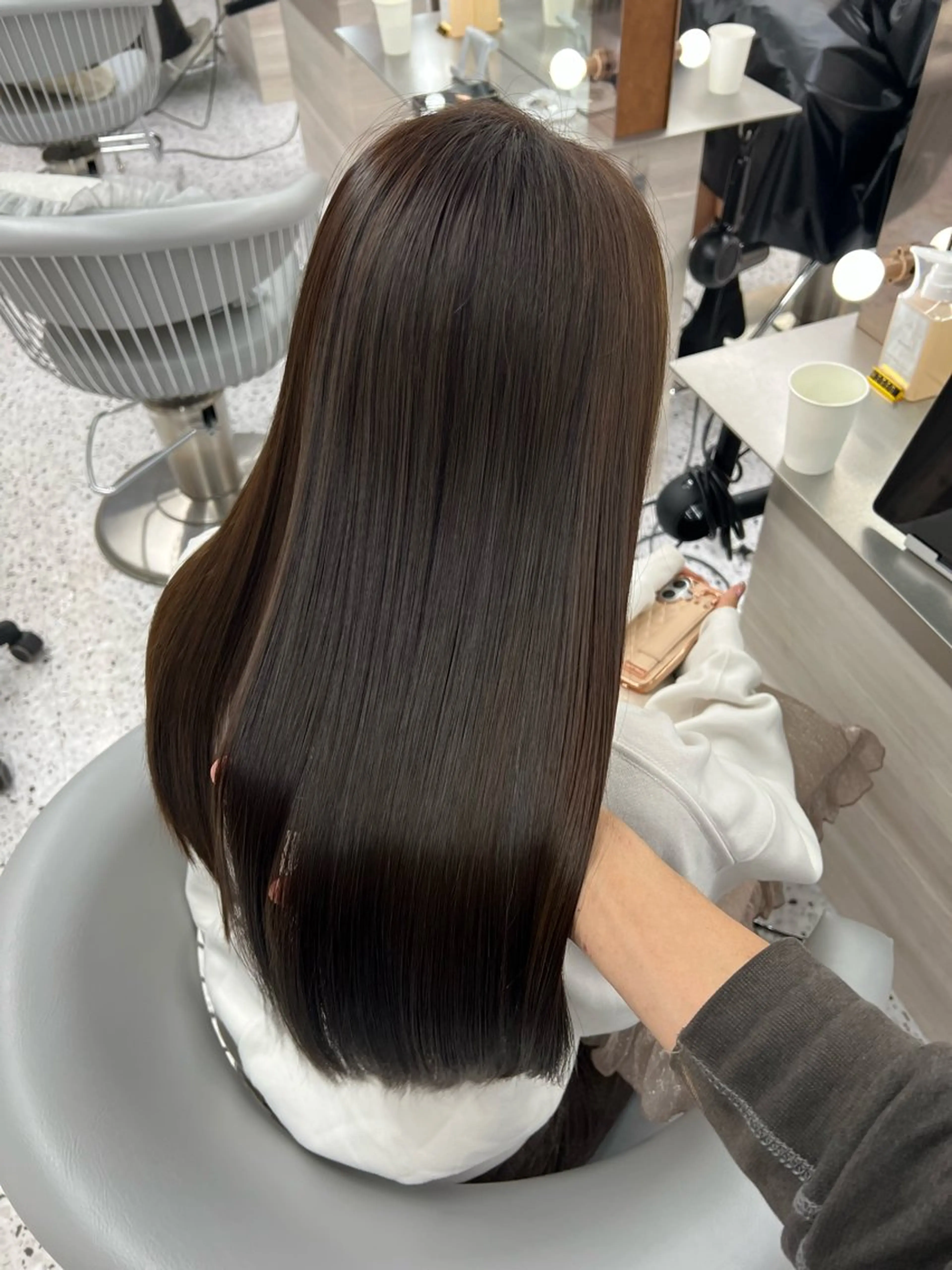 ロング カット 縮毛矯正 トリートメント 髪質改善 ☘️松井　傑のヘアスタイル