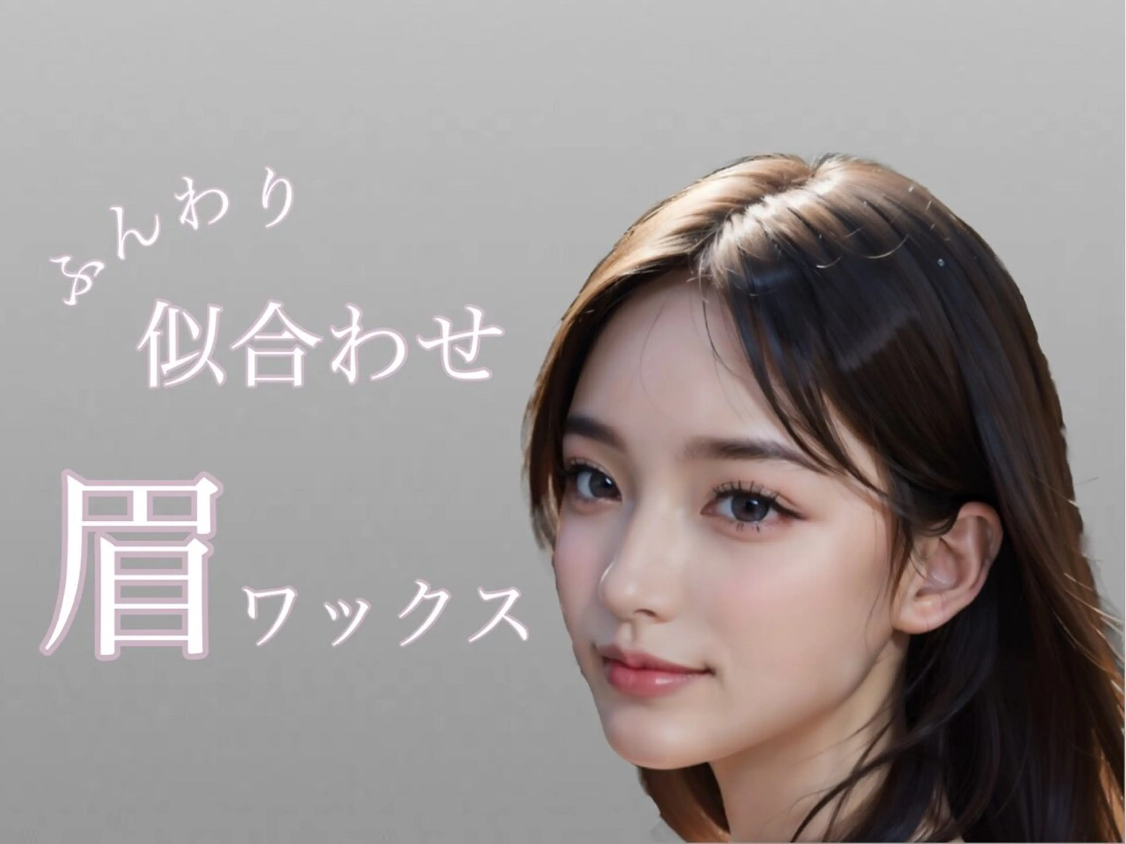 美眉ワックス（間引き・眉メイク）＋カラー¥5000の写真