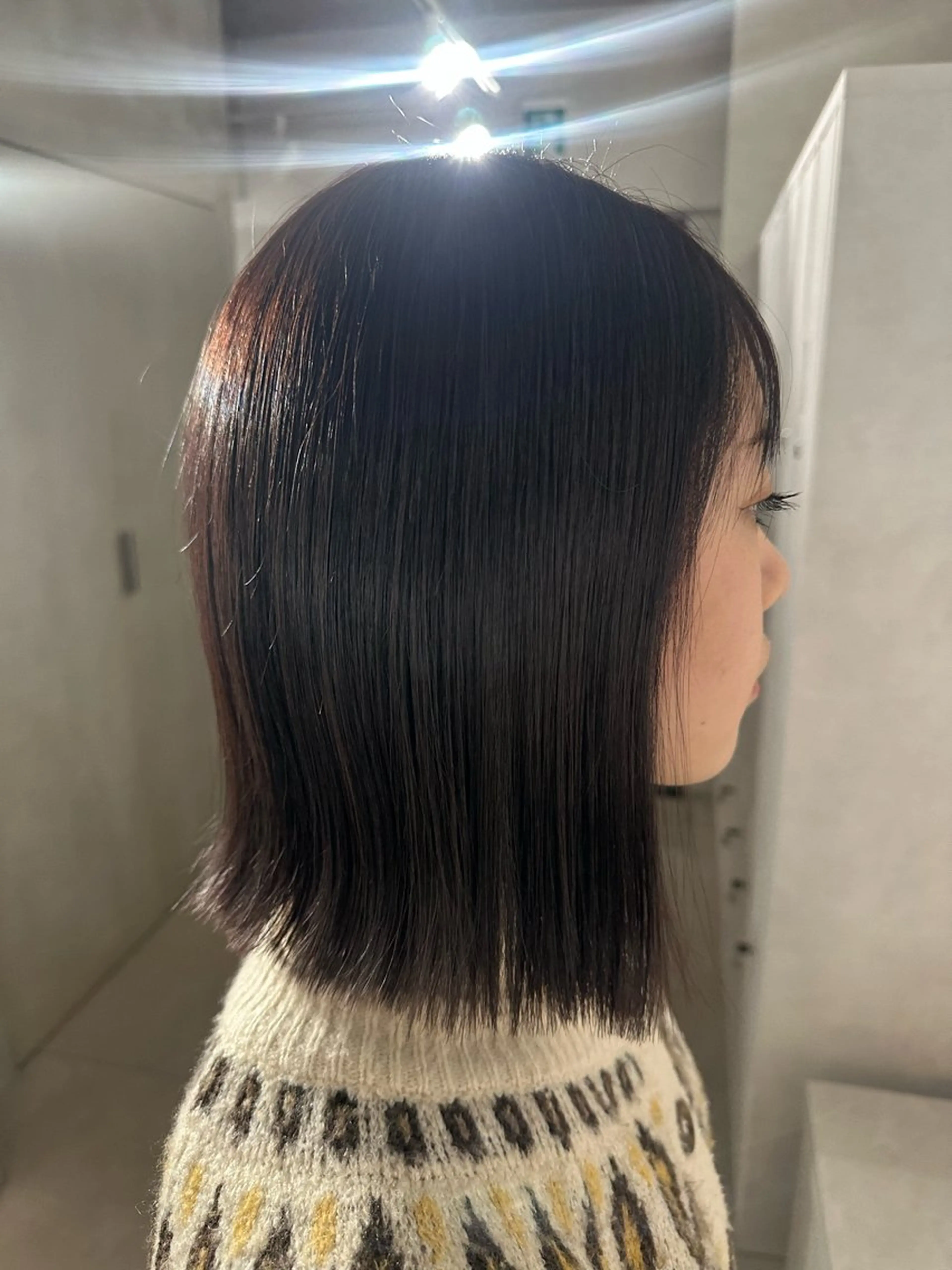 ミディアム カット ヘアカラー トリートメント 🫧MANA レイヤーカット🌙のヘアスタイル