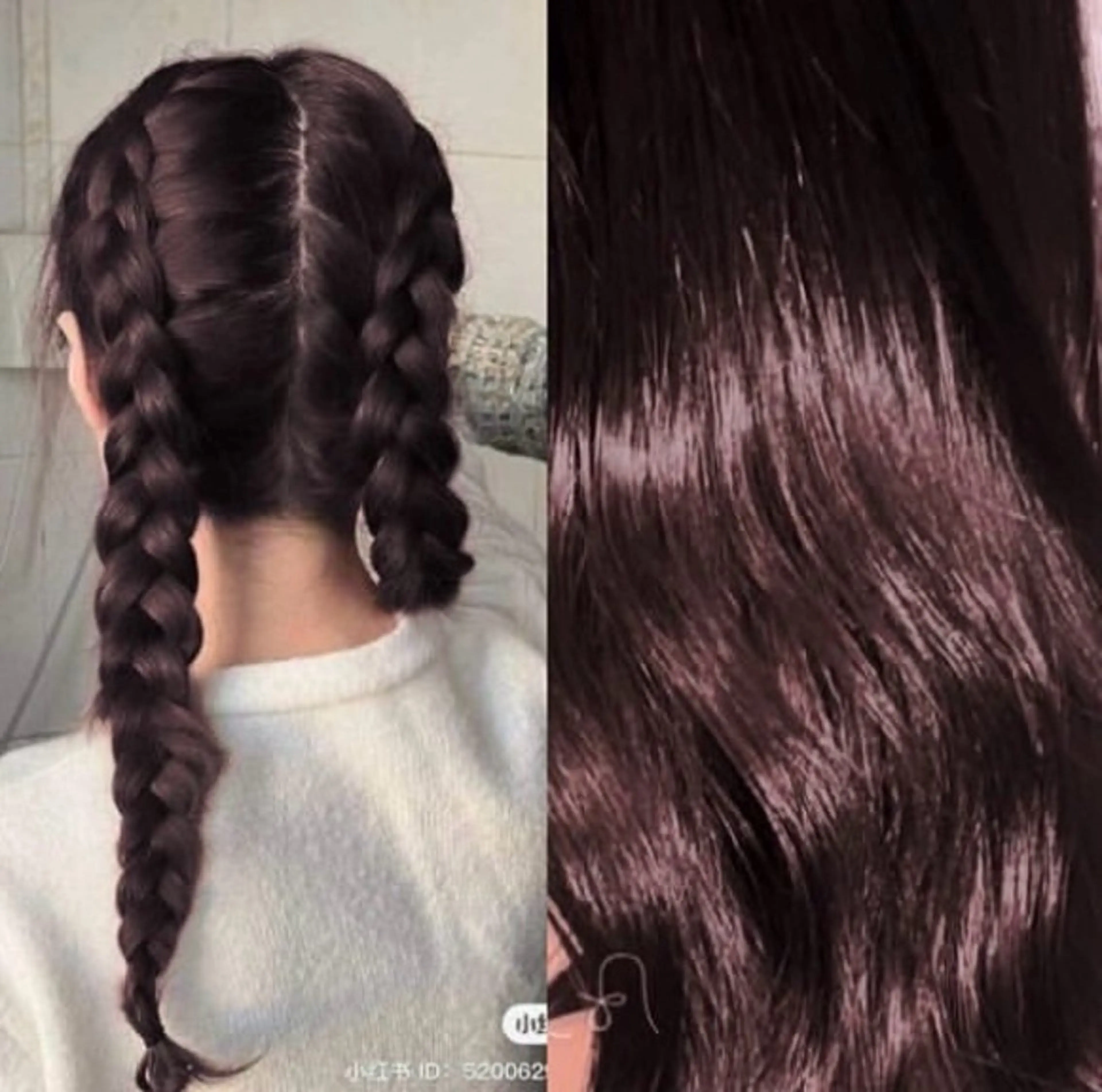 ロング カラー ブリーチ ラベンダーカラー ブリーチなしカラー ピンクカラー ピンクラベンダー カット 韓国ヘア nanahaのヘアスタイル