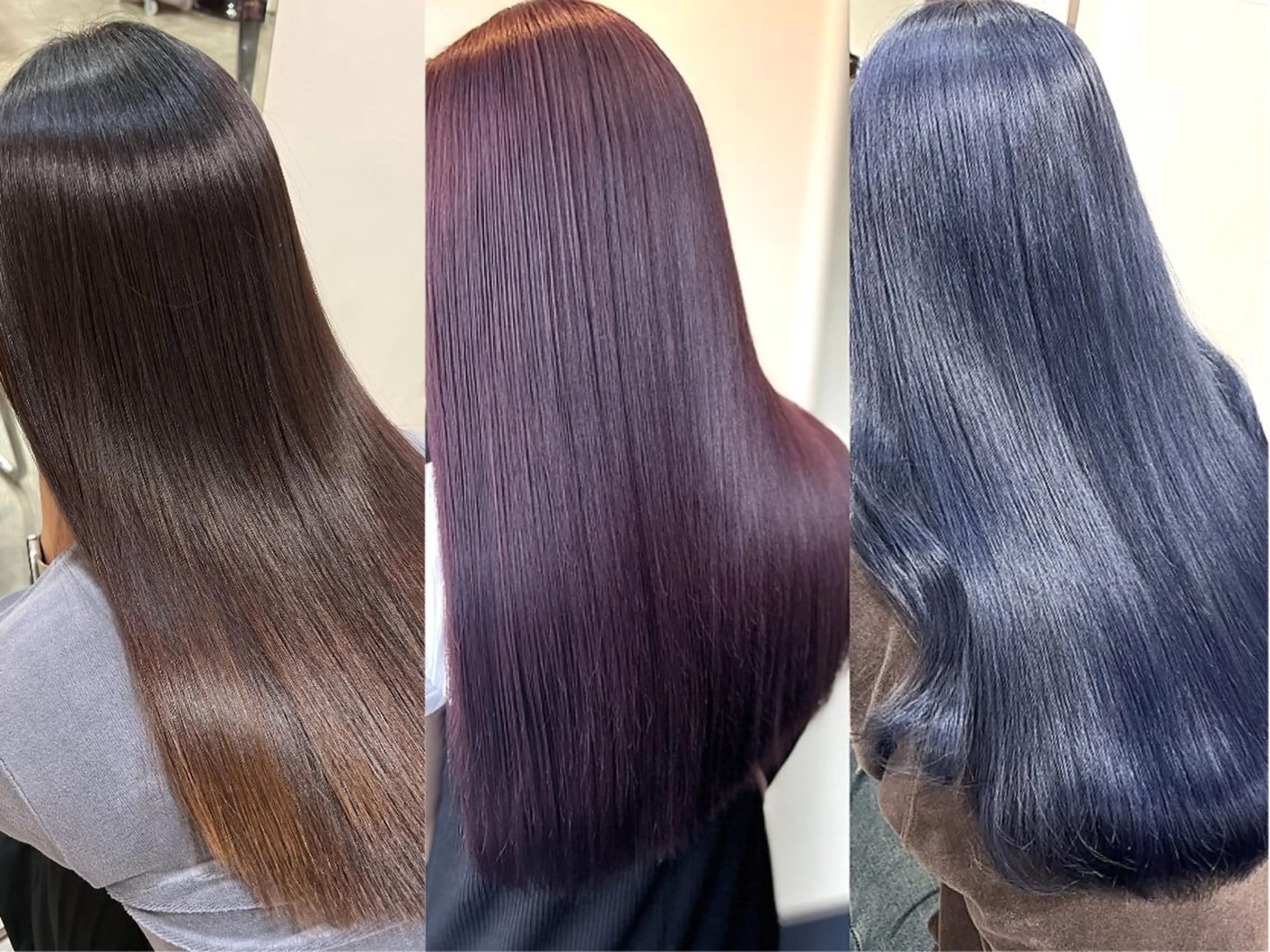 セミロング カット 縮毛矯正 W_SALON ［触れたくなる艶髪］のヘアスタイル