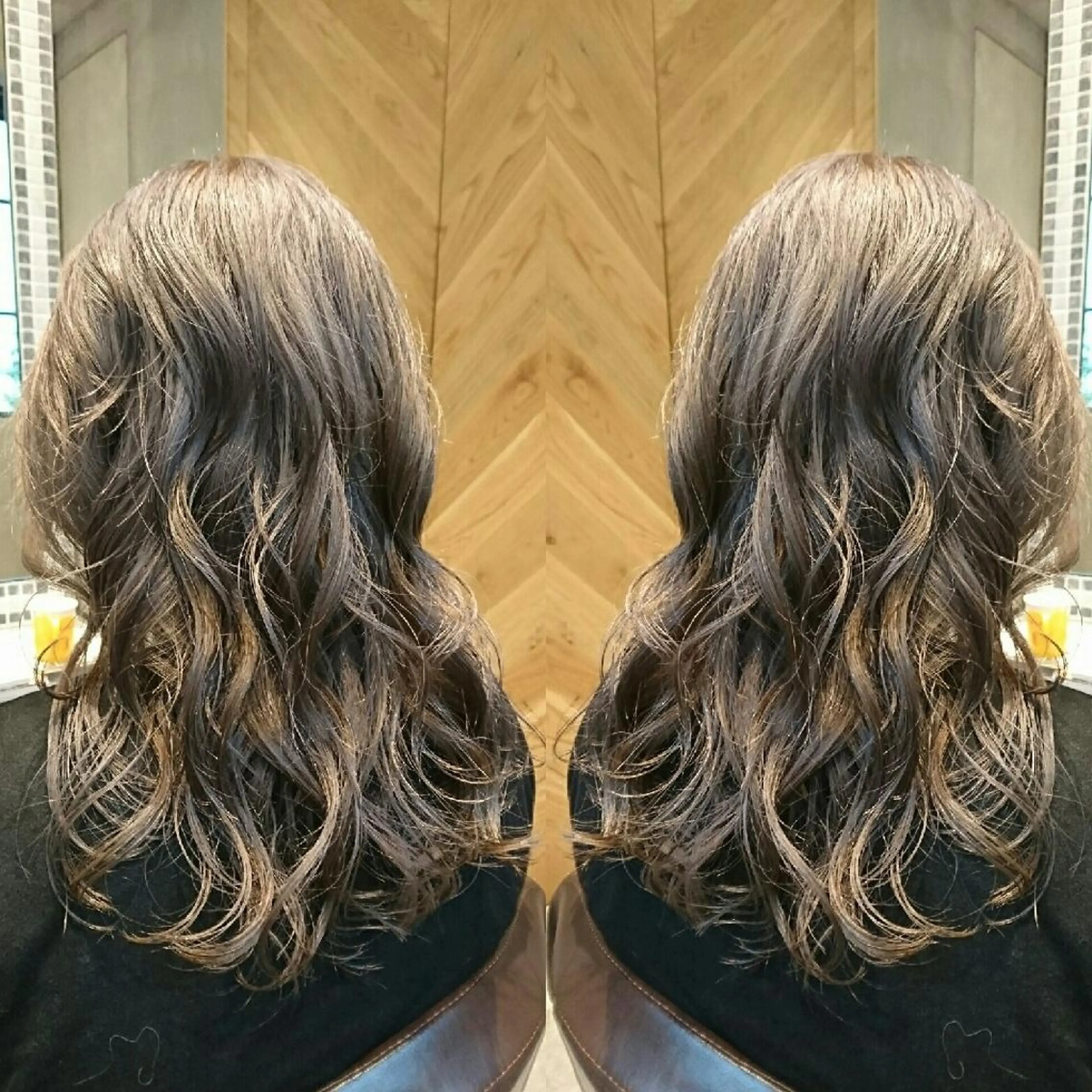 ミディアム カラー グレージュ イルミナカラー youres センター南所属・今満 精二のヘアスタイル