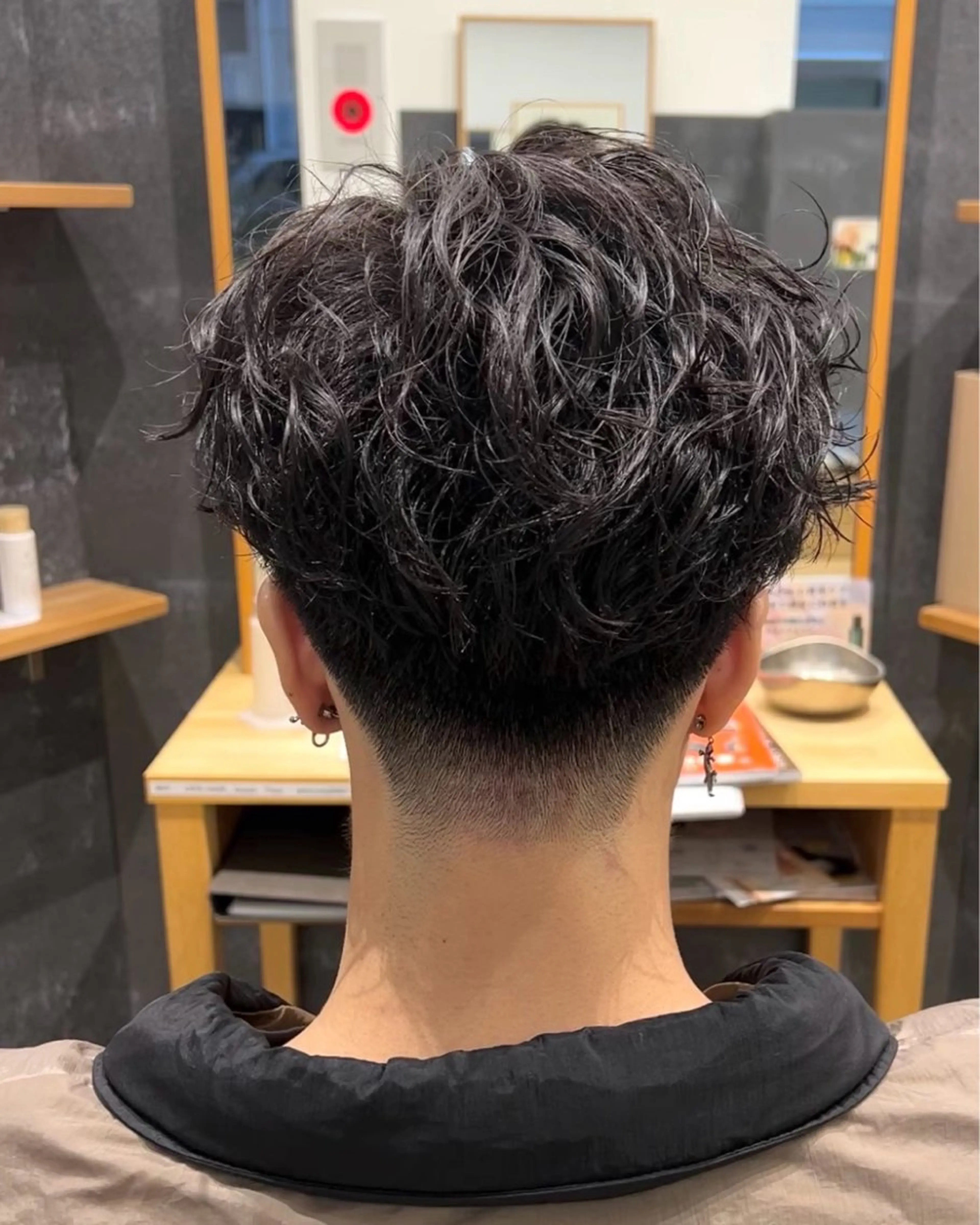 ショート パーマ メンズ メンズパーマ パーマ OPS  hair 西新店所属・藤本 航大のヘアスタイル