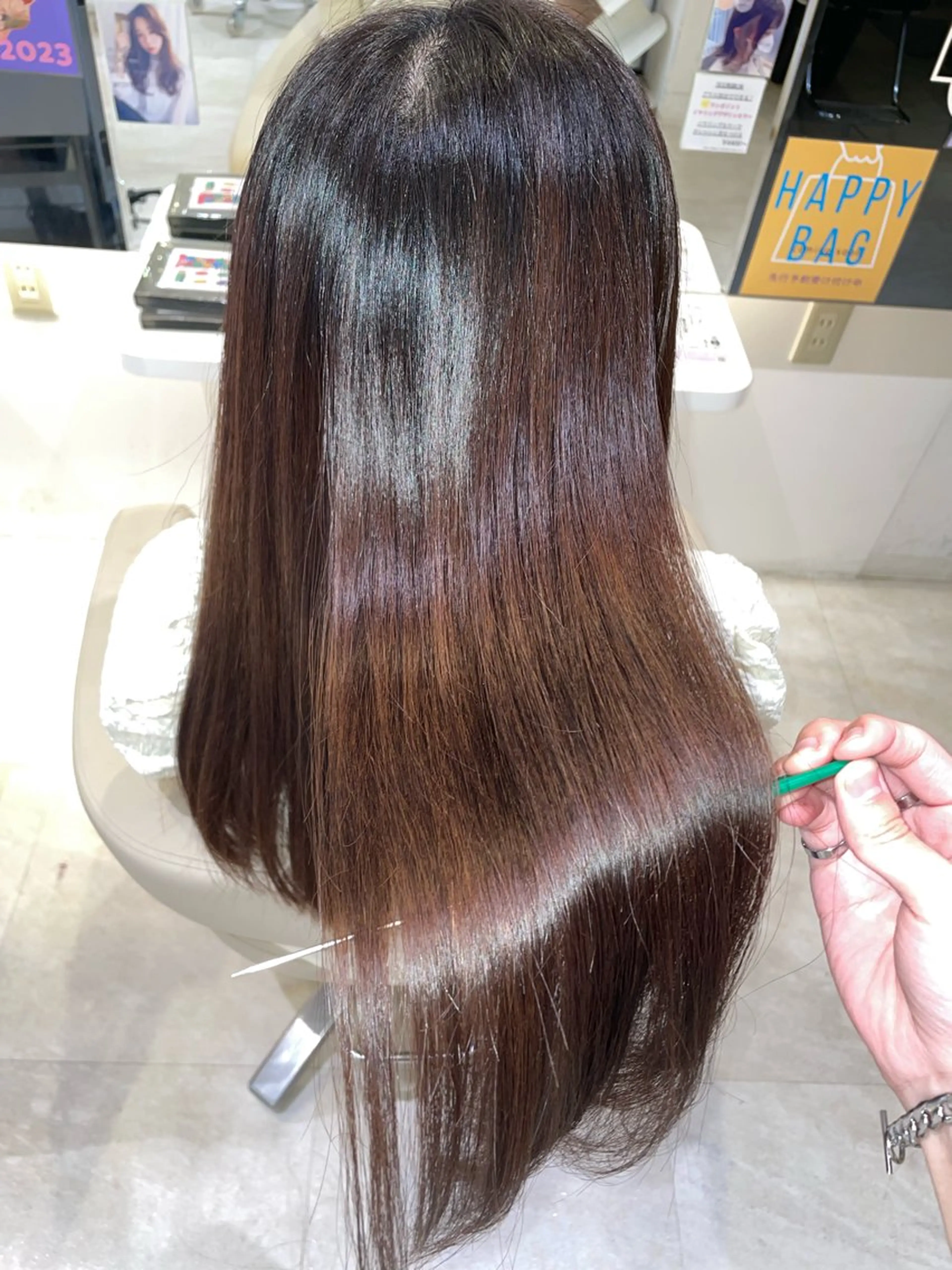ロング 髪質改善 髪質改善・縮毛矯正 濱　泰賀のヘアスタイル