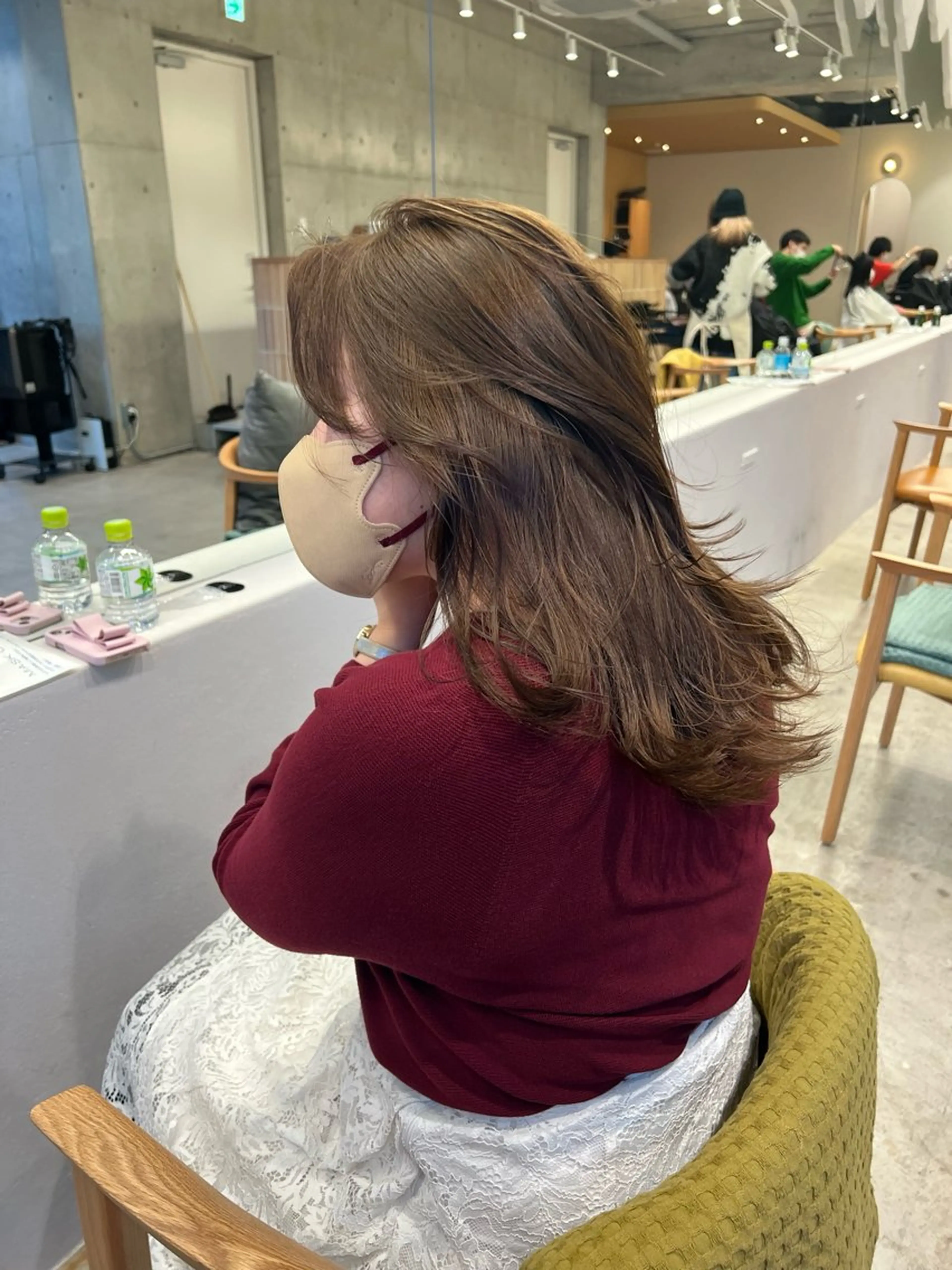 ロング カラー ロングレイヤー アッシュ ベージュカラー ブリーチ 透明感カラー カット ヘアカラー 誰よりも丁寧なカット 🍀小林輝のヘアスタイル