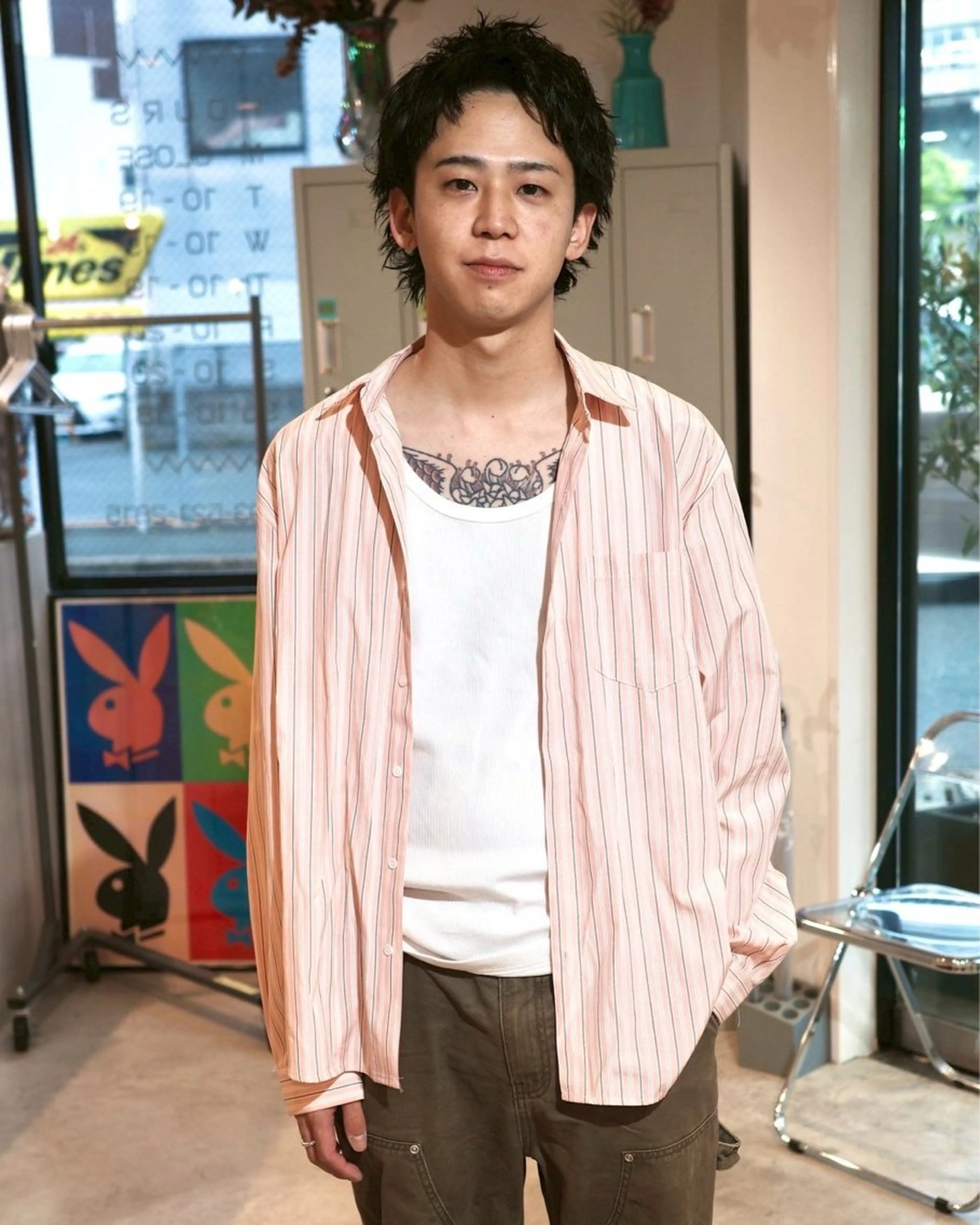 ショート メンズ カット パーマ (h)wim ウィムのヘアスタイル