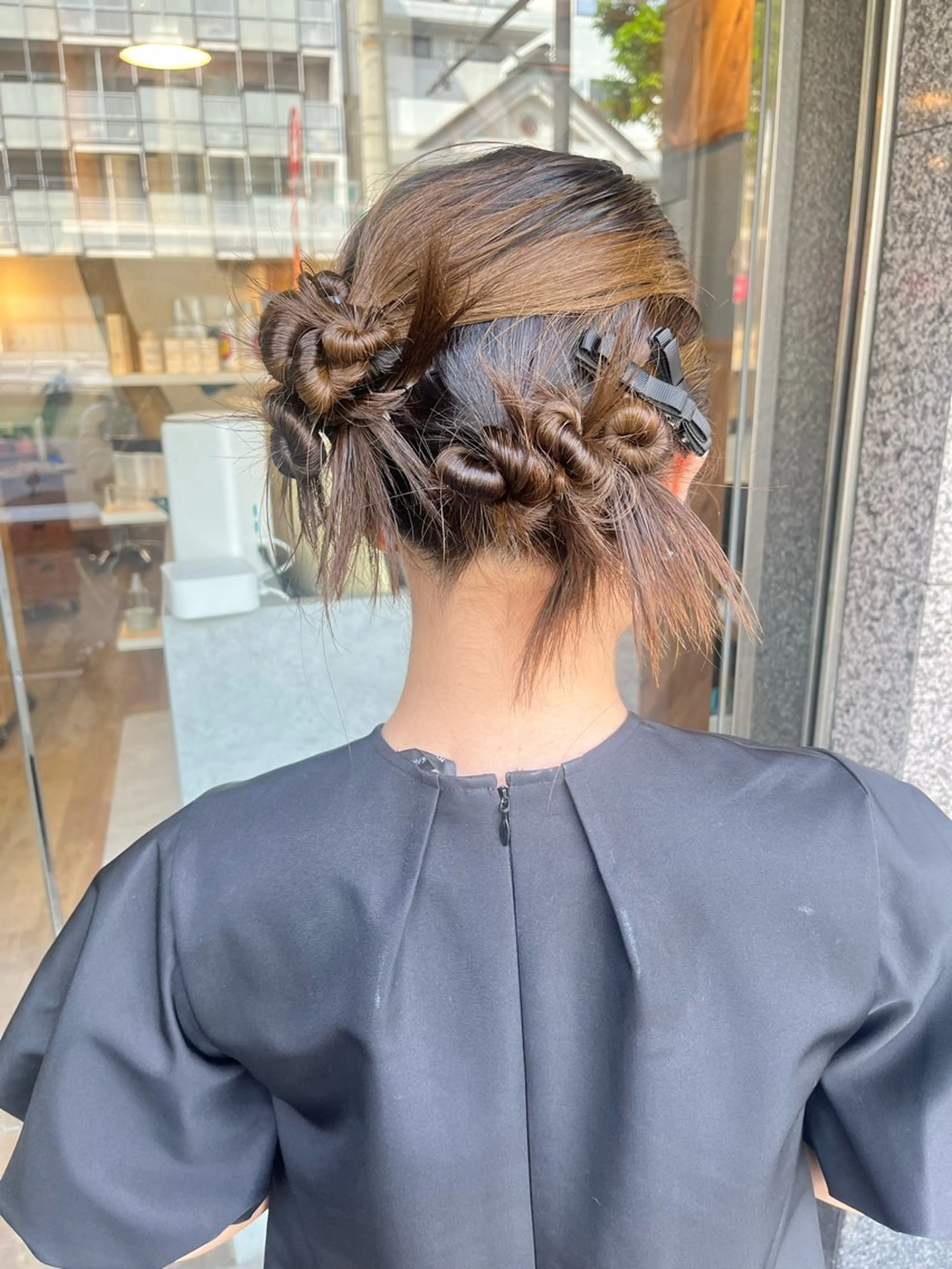セミロング ヘアアレンジ ヘアセット IMARI /のヘアスタイル