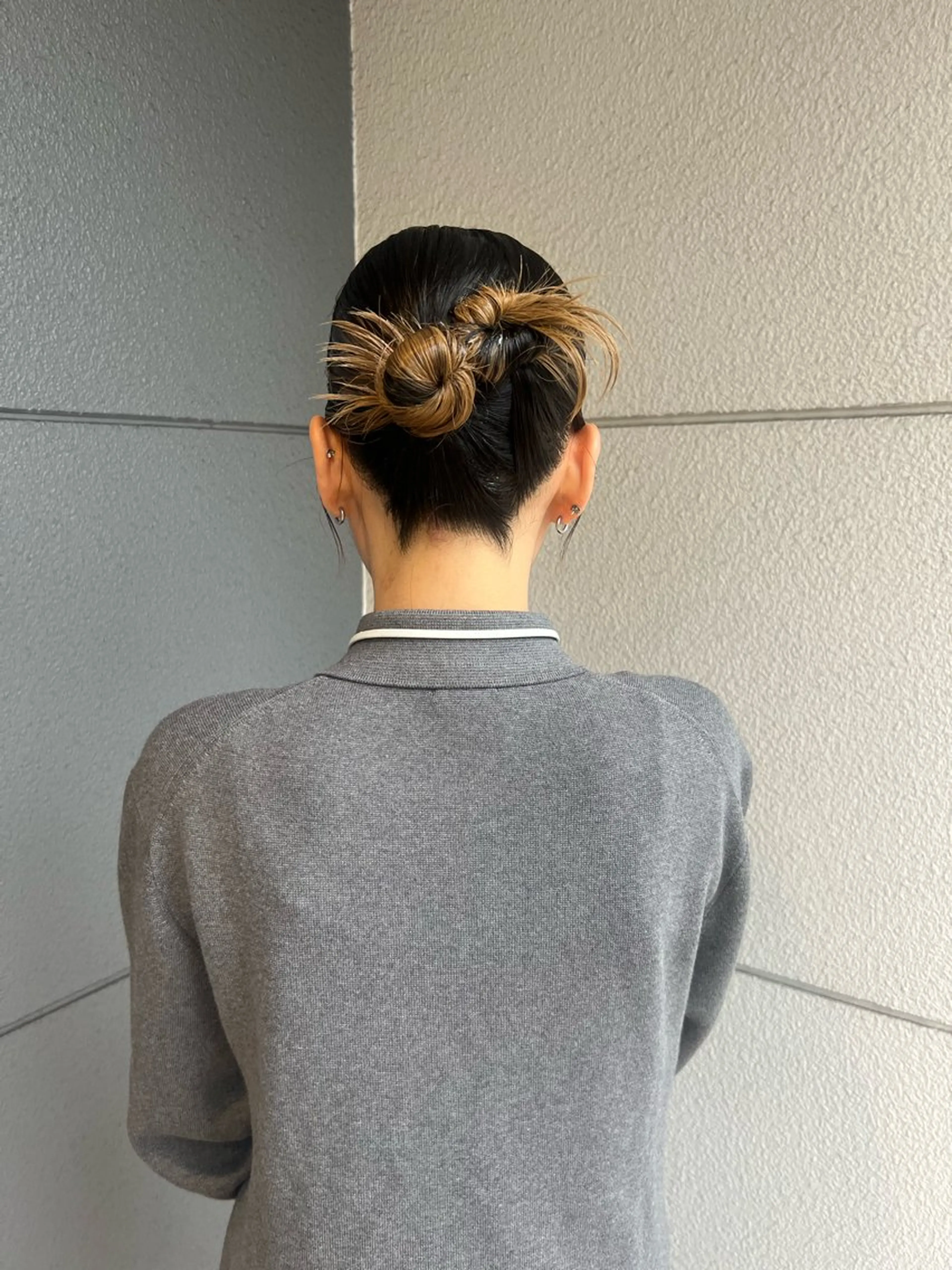 セミロング ヘアアレンジ にこ /名古屋カラーモデルのヘアスタイル
