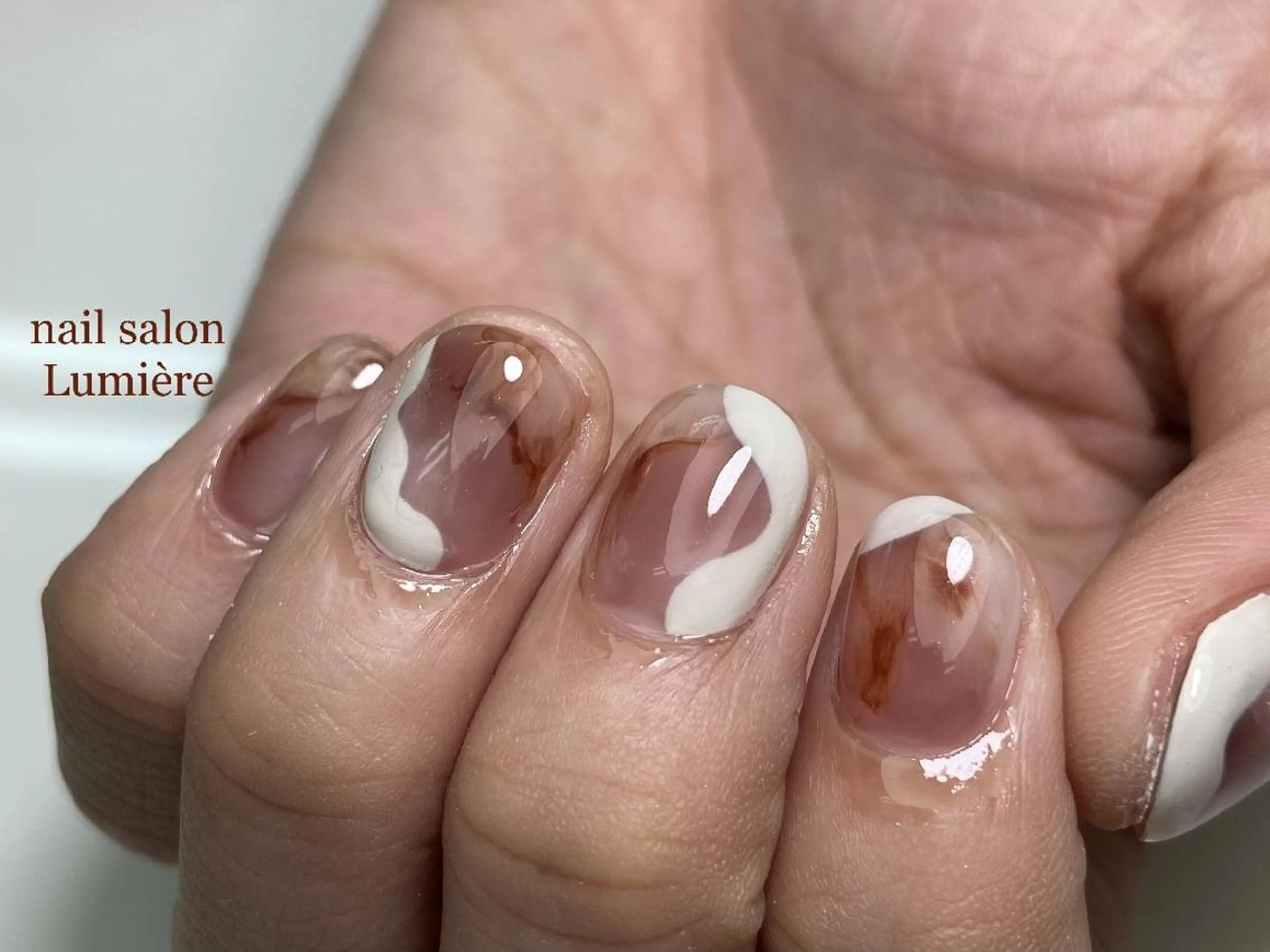 ネイル アートネイル ニュアンスネイル nail salon Lumièreのネイルデザイン