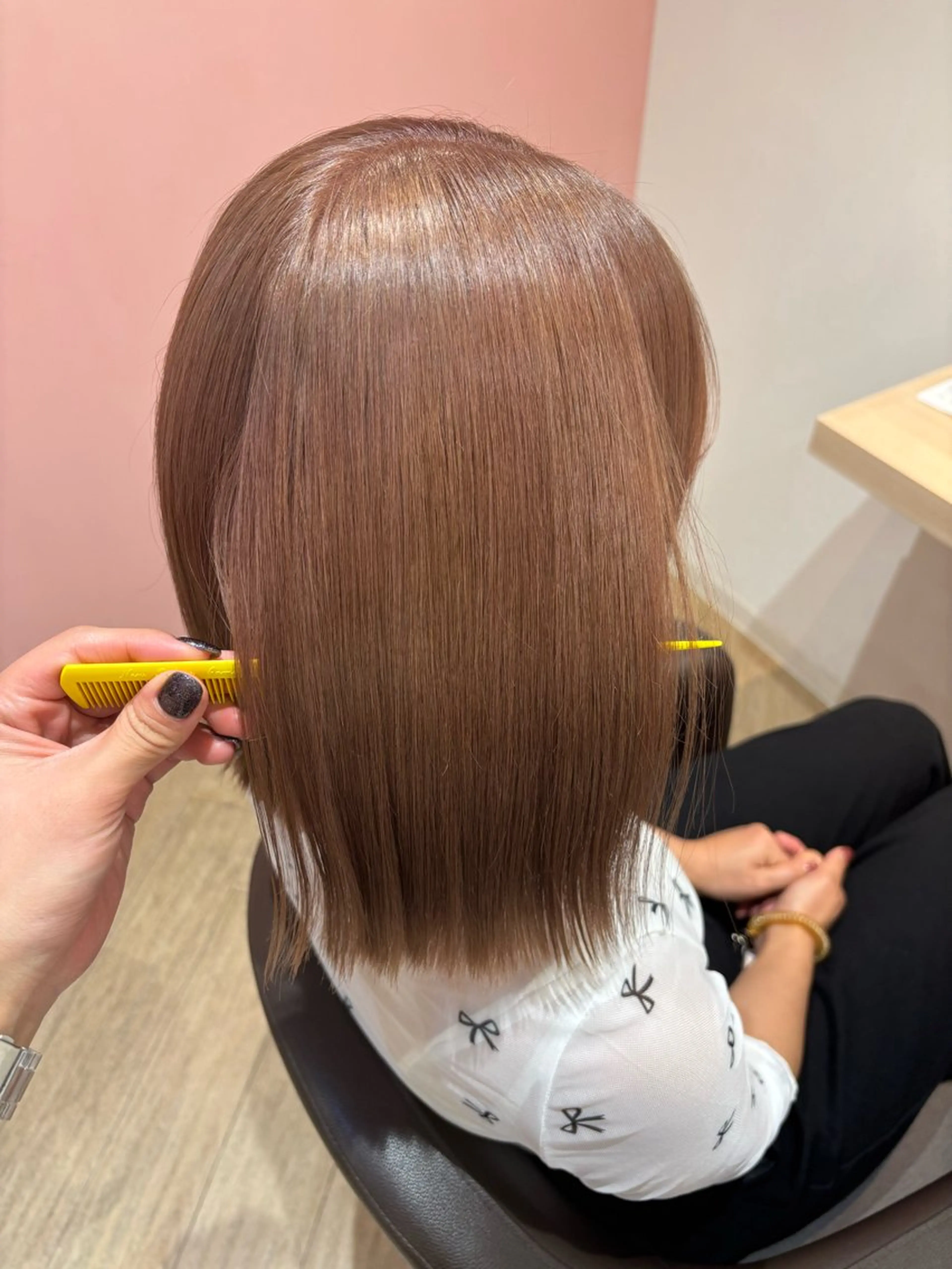 ミディアム ヘアカラー Hair salon  en所属・ナナミ 🪐✨のヘアスタイル