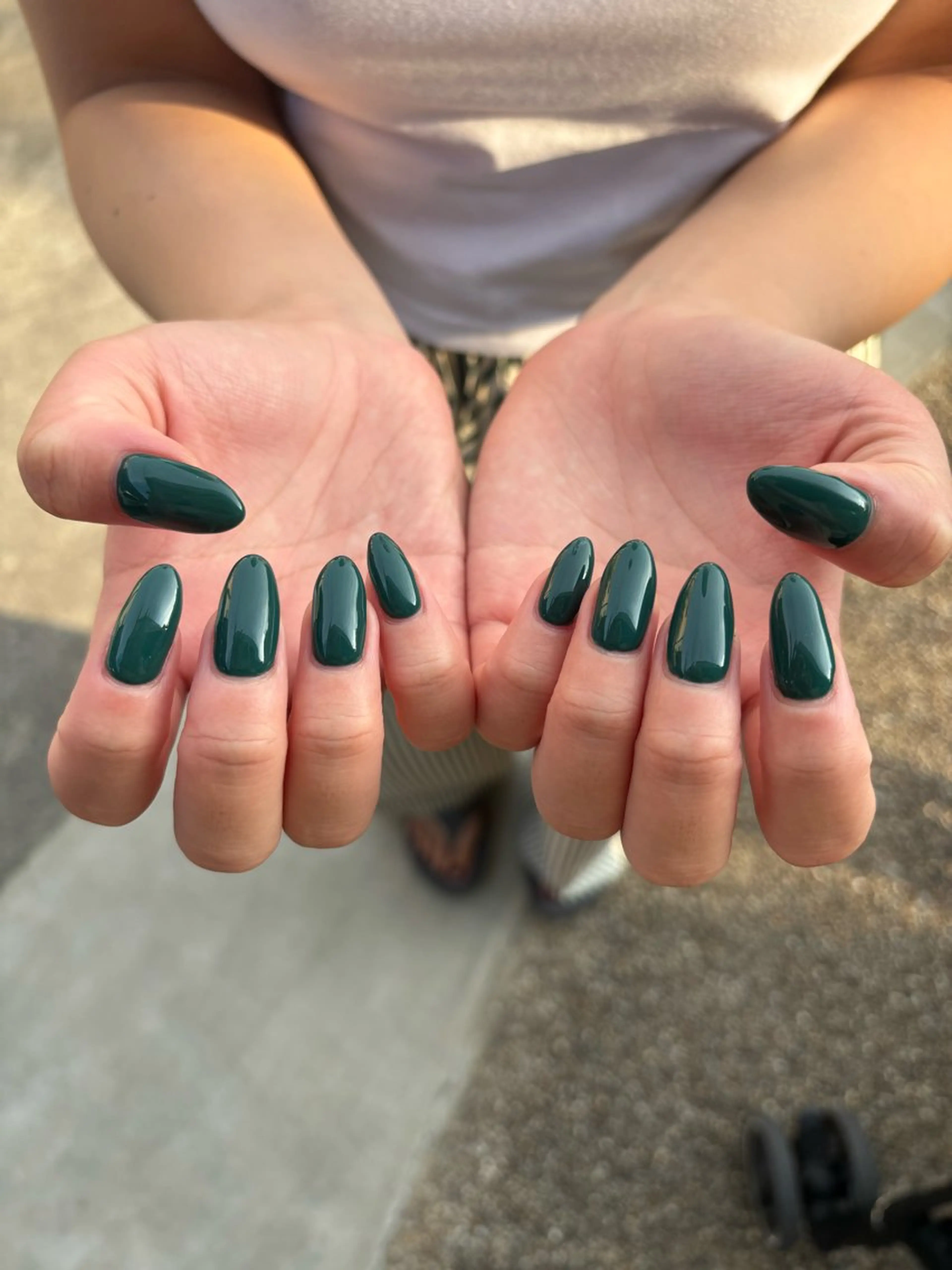 ネイル 長さ出し ワンカラーネイル 門真市ネイルサロン♡ KUMI.HANAのネイルデザイン