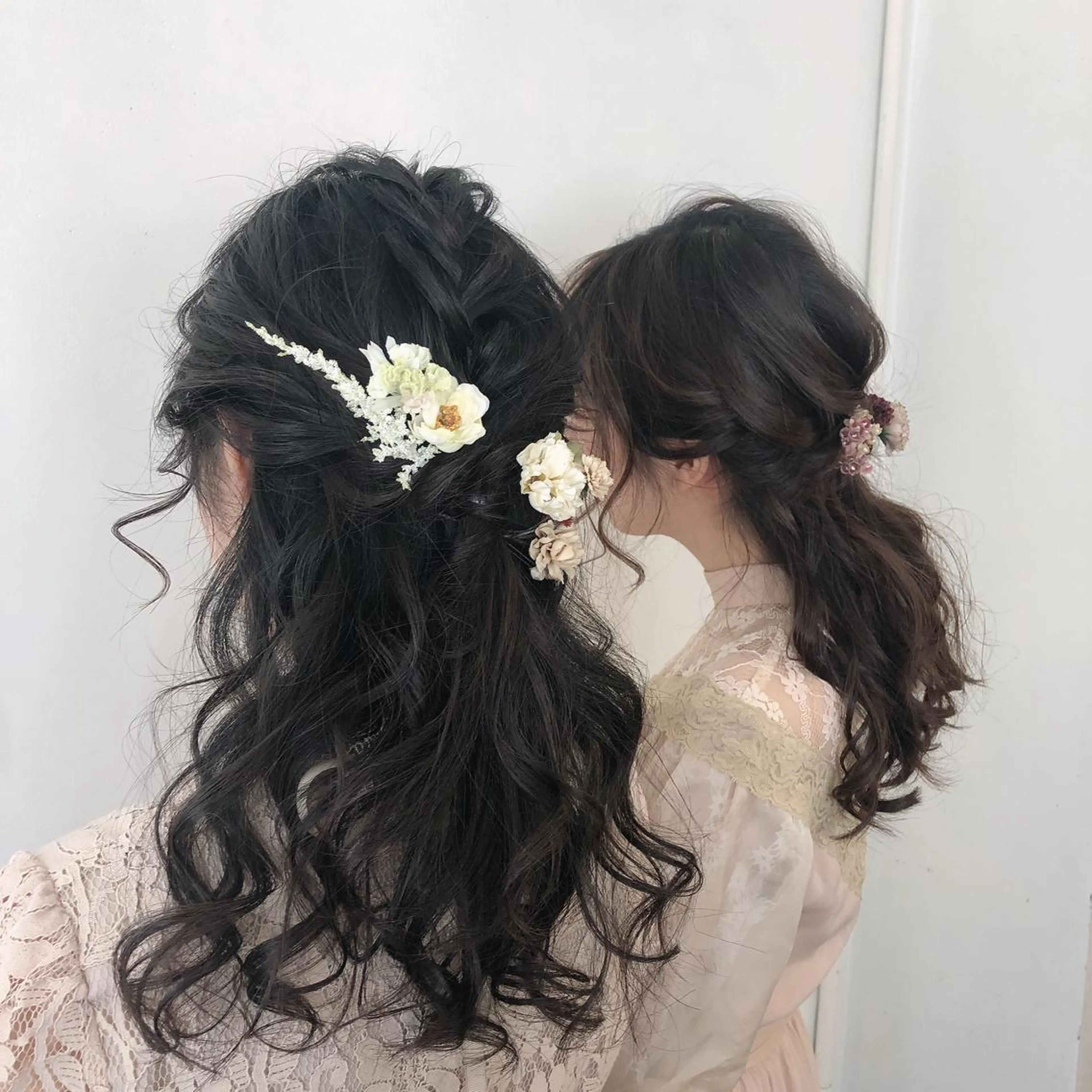 ロング ヘアアレンジ ハーフアップ 簡単アレンジ h a k u 大倉 卓人のヘアスタイル