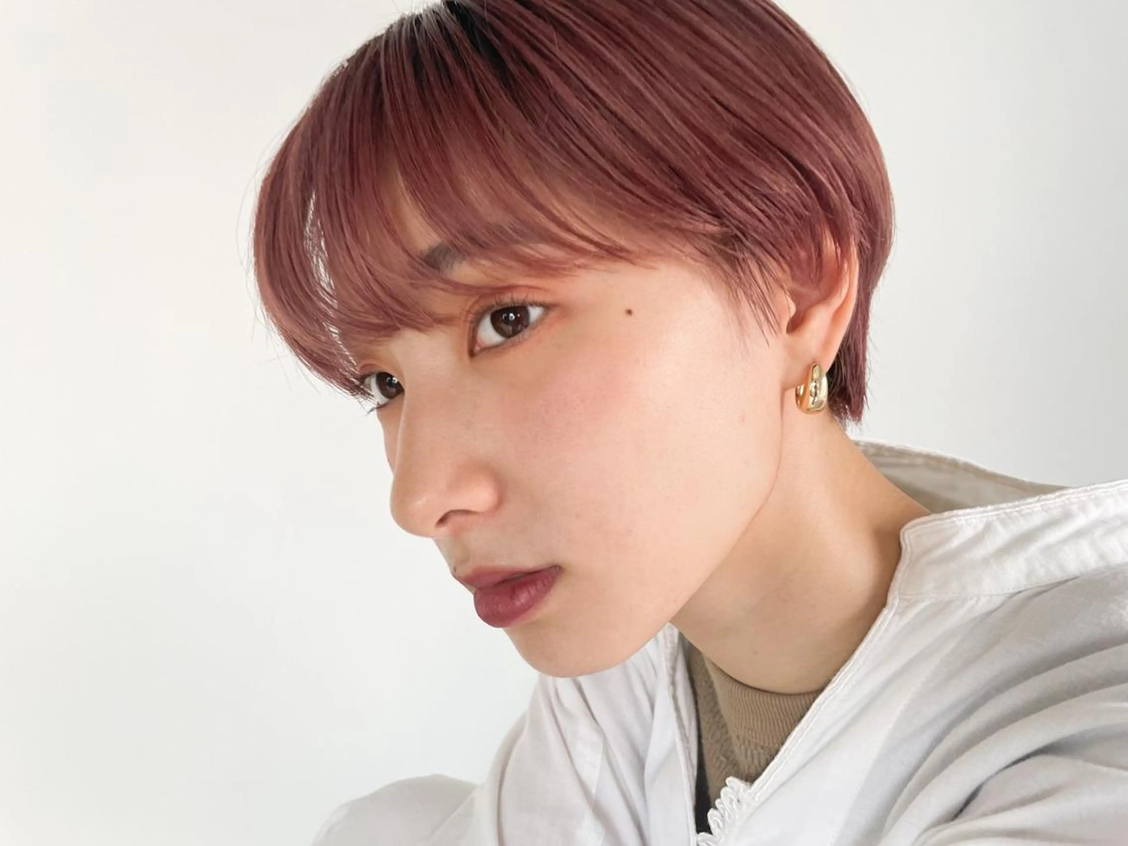 ミディアム カラー パーマ ショートボブ ミディアムパーマ アディクシーカラー ブリーチ ブロンド カット ヘアカラー トリートメント CEINE【セーヌ】 三軒茶屋のヘアスタイル