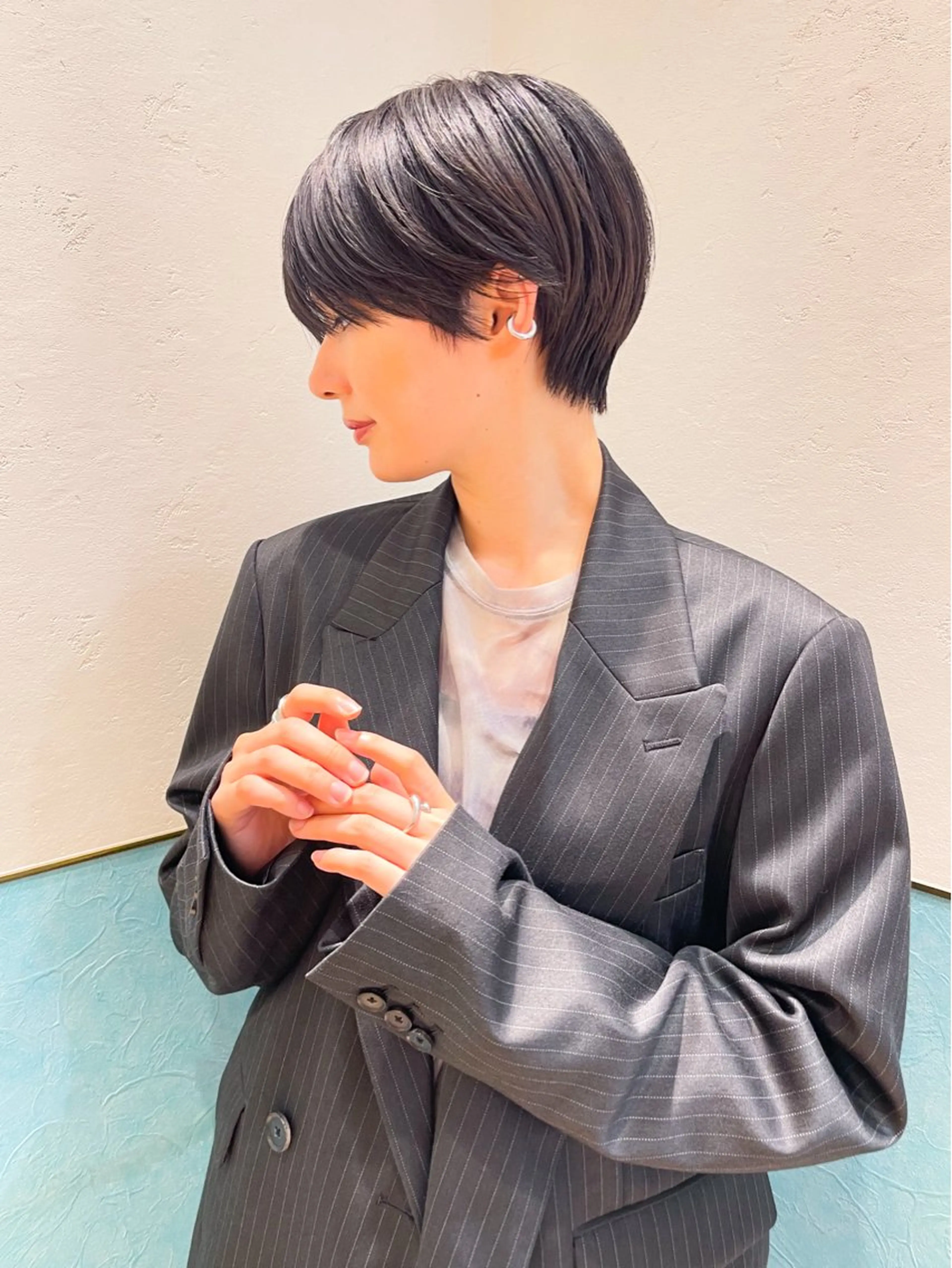 ショート ショートボブ ボブ 似合わせカット ショートヘア カット トリートメント 💫ショート/ボブ メンズ/永谷俊樹のヘアスタイル