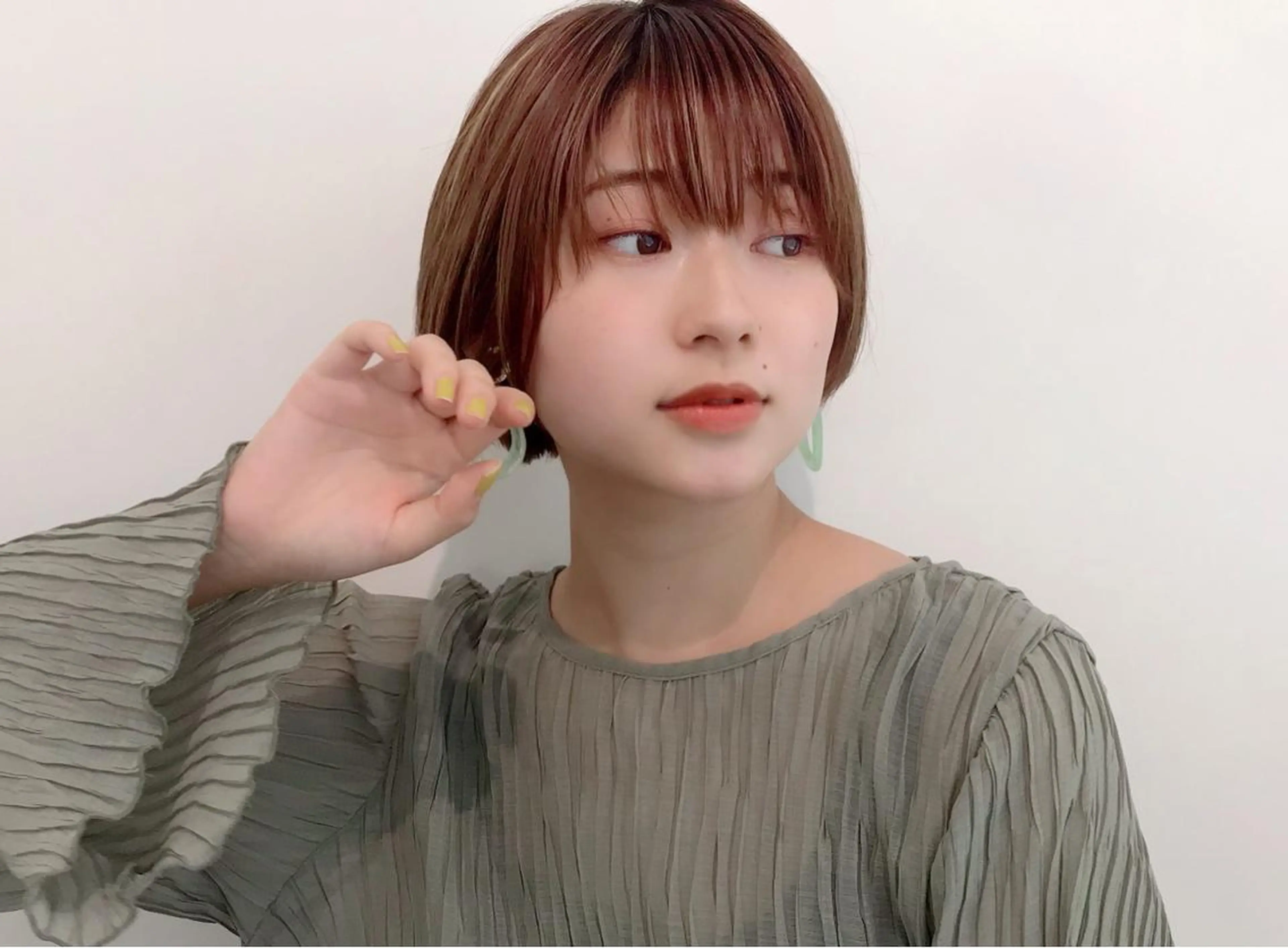 ショート カット ヘアカラー トリートメント イメチェンカット✂️ 錦糸町佐藤店長のヘアスタイル