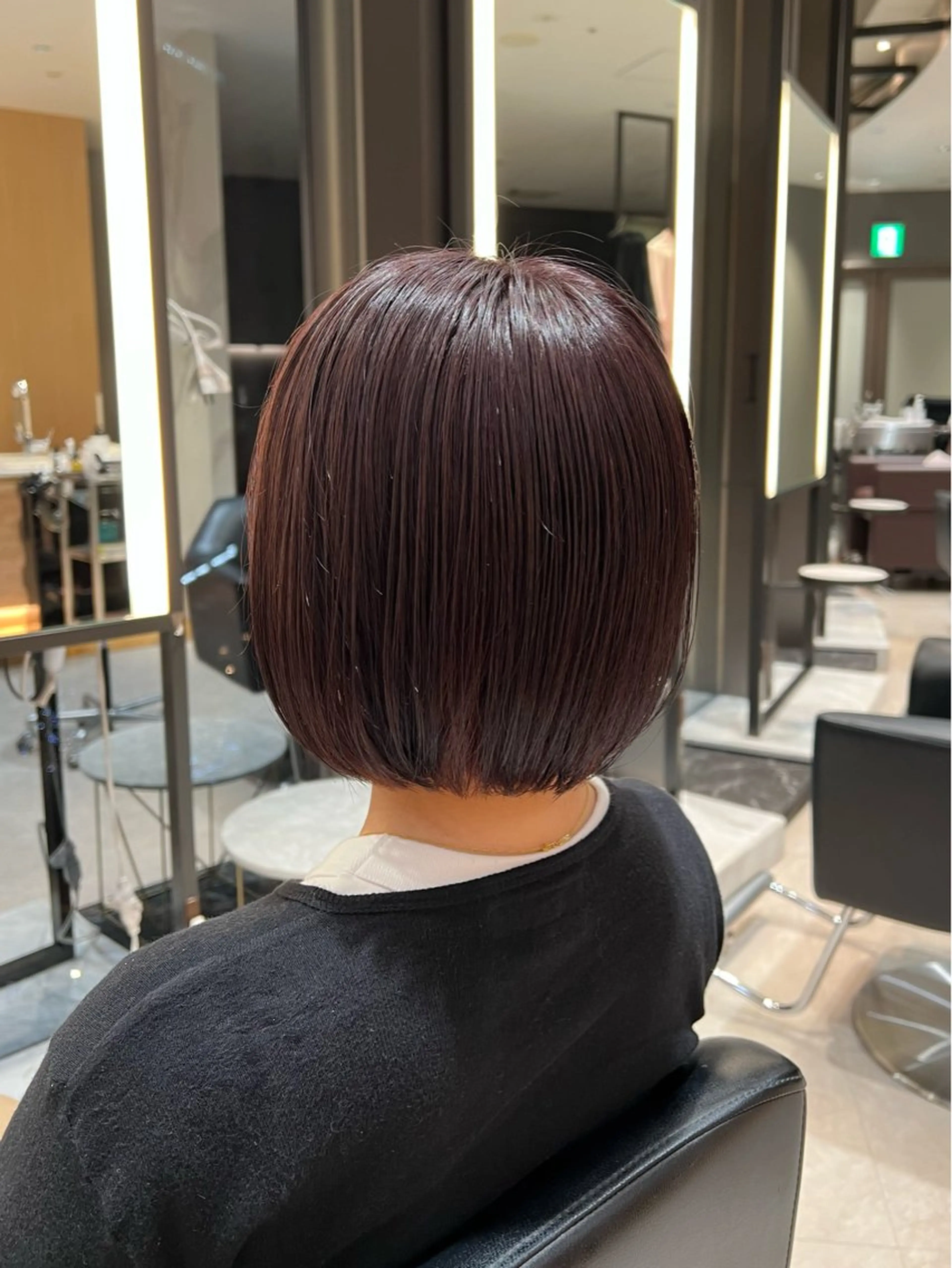 ショート カラー アッシュ ラベンダーカラー ラベンダーアッシュ ボブ uno pulir【ウノプリール】西梅田ハービスプラザ店所属・レイヤーモデル募集/ 梅田美容室のヘアスタイル