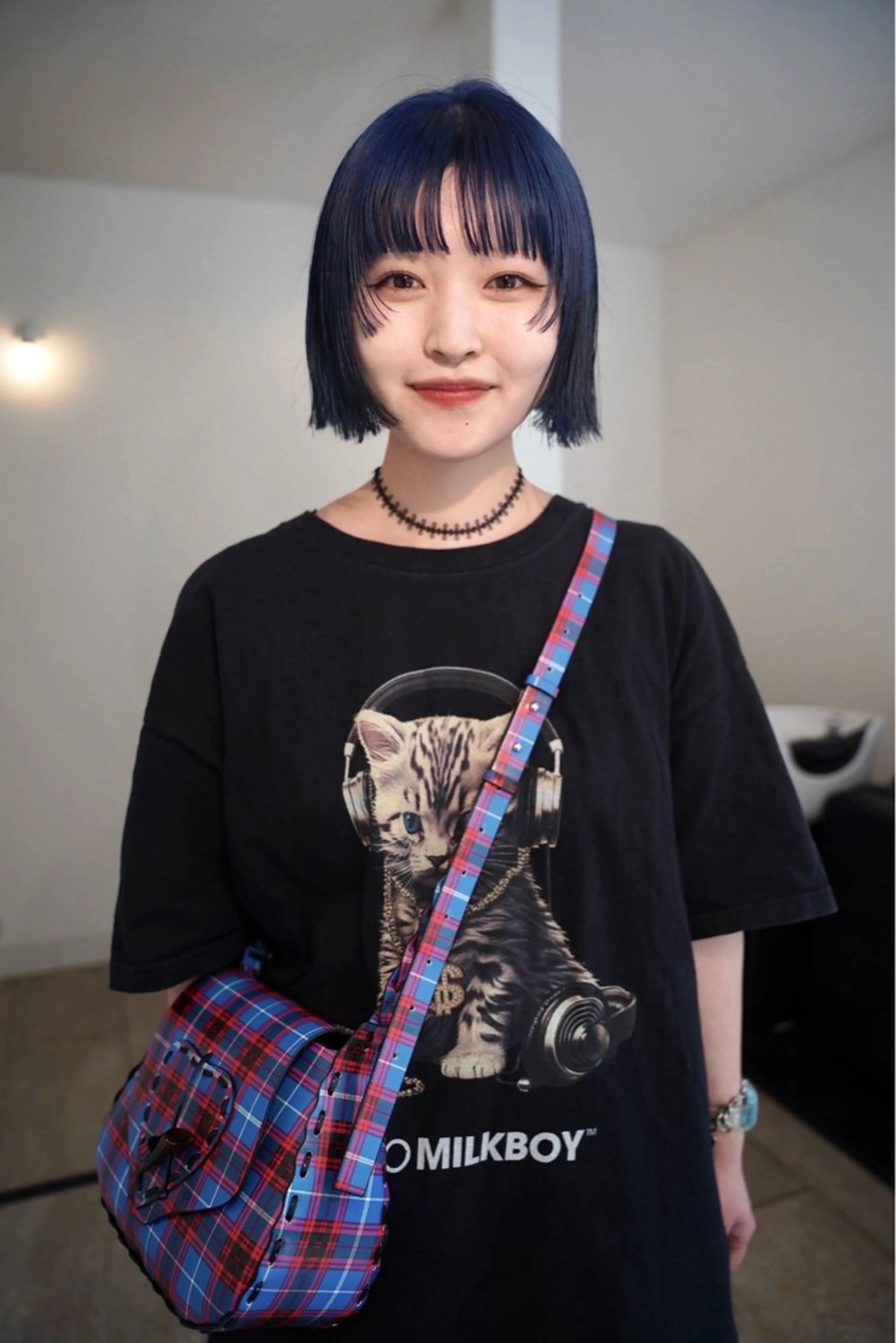 ショート カラー ブルーカラー ボブ カット ヘアカラー トリートメント ベージュデザイン パーマKaito🌸のヘアスタイル