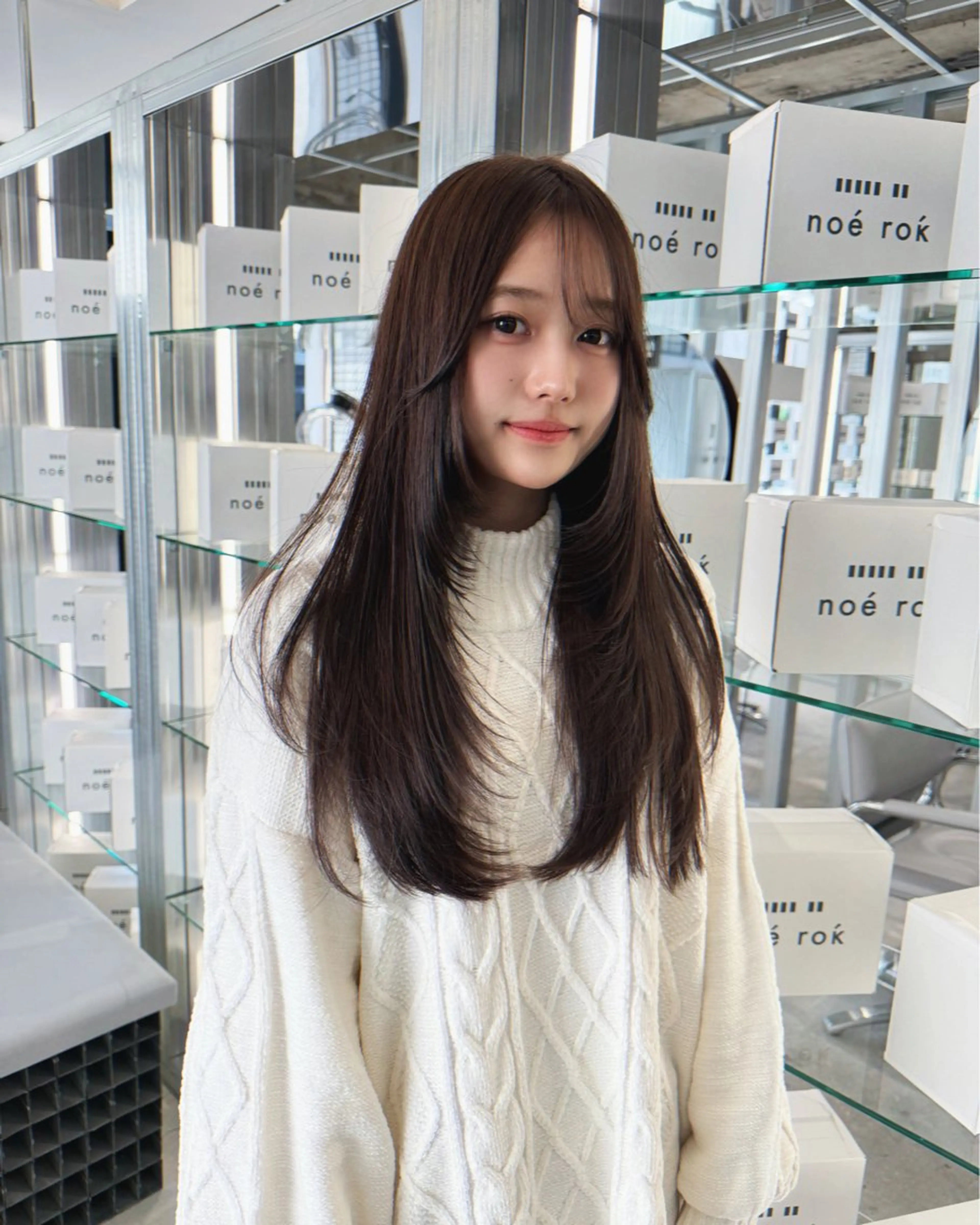 ロング カラー noe rok所属・大場 菜月のヘアスタイル