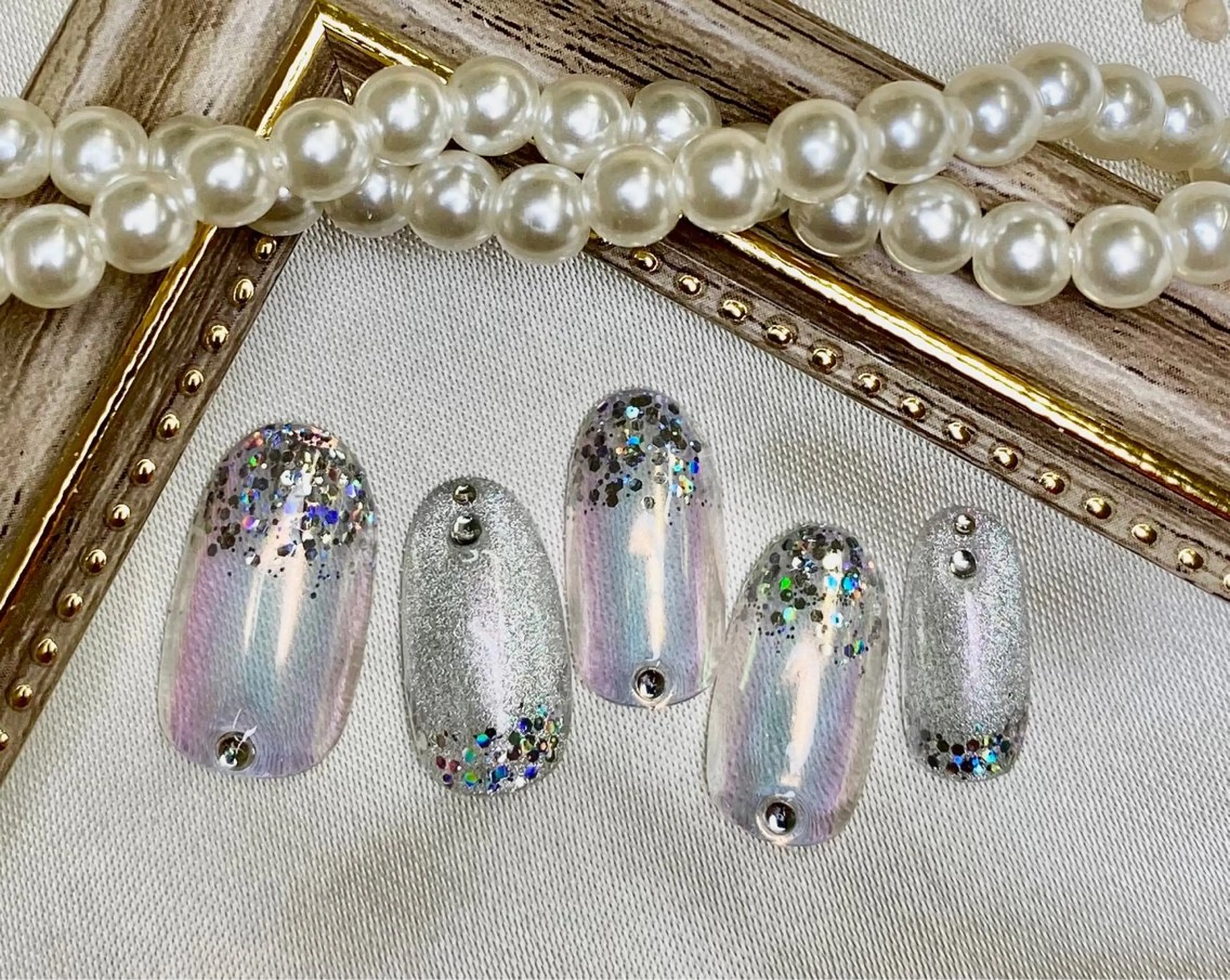 ネイル ハンドネイル ネイルPetit Ribbonのネイルデザイン