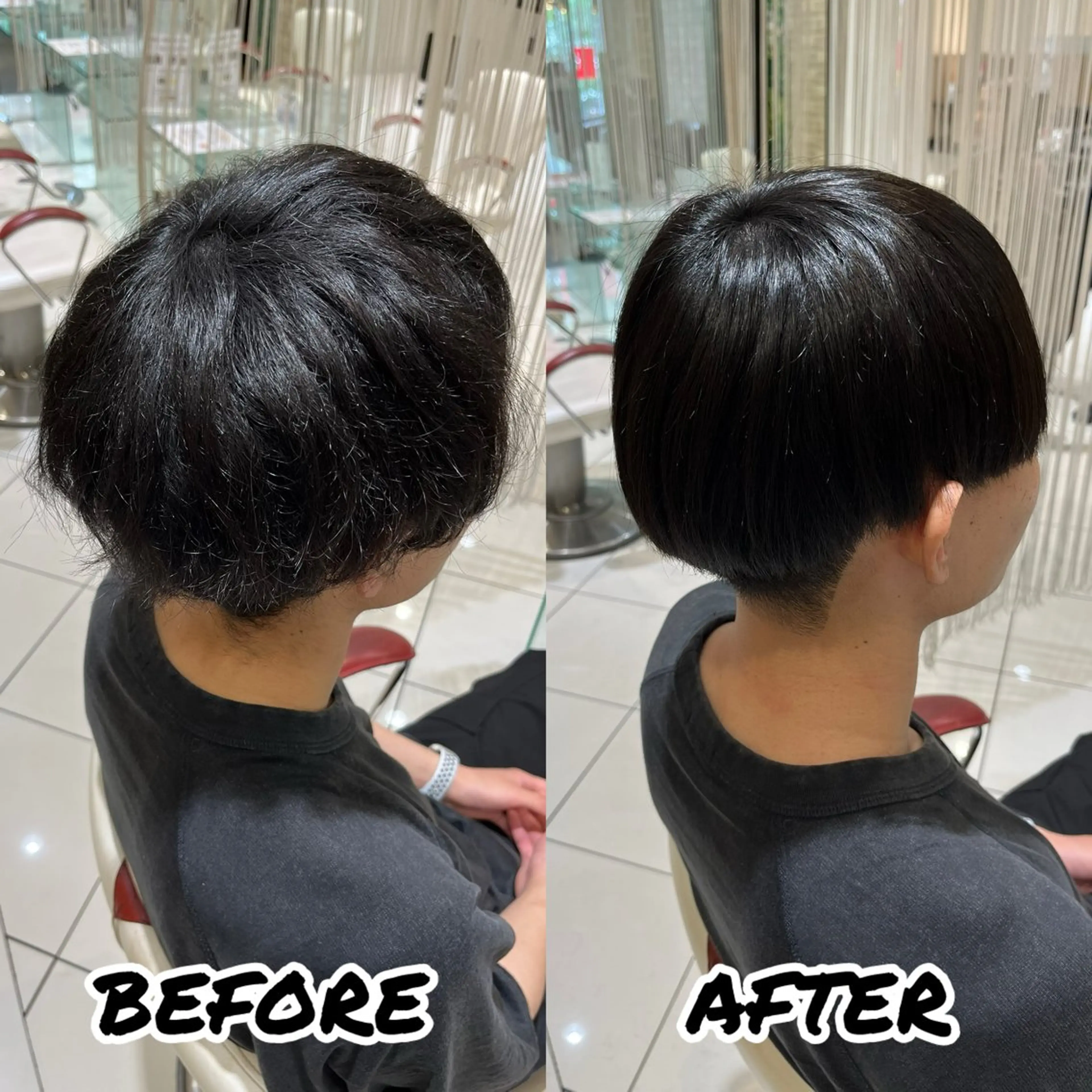 ショート メンズ カット 縮毛矯正 トリートメント 髪質改善美容師 鈴木のヘアスタイル