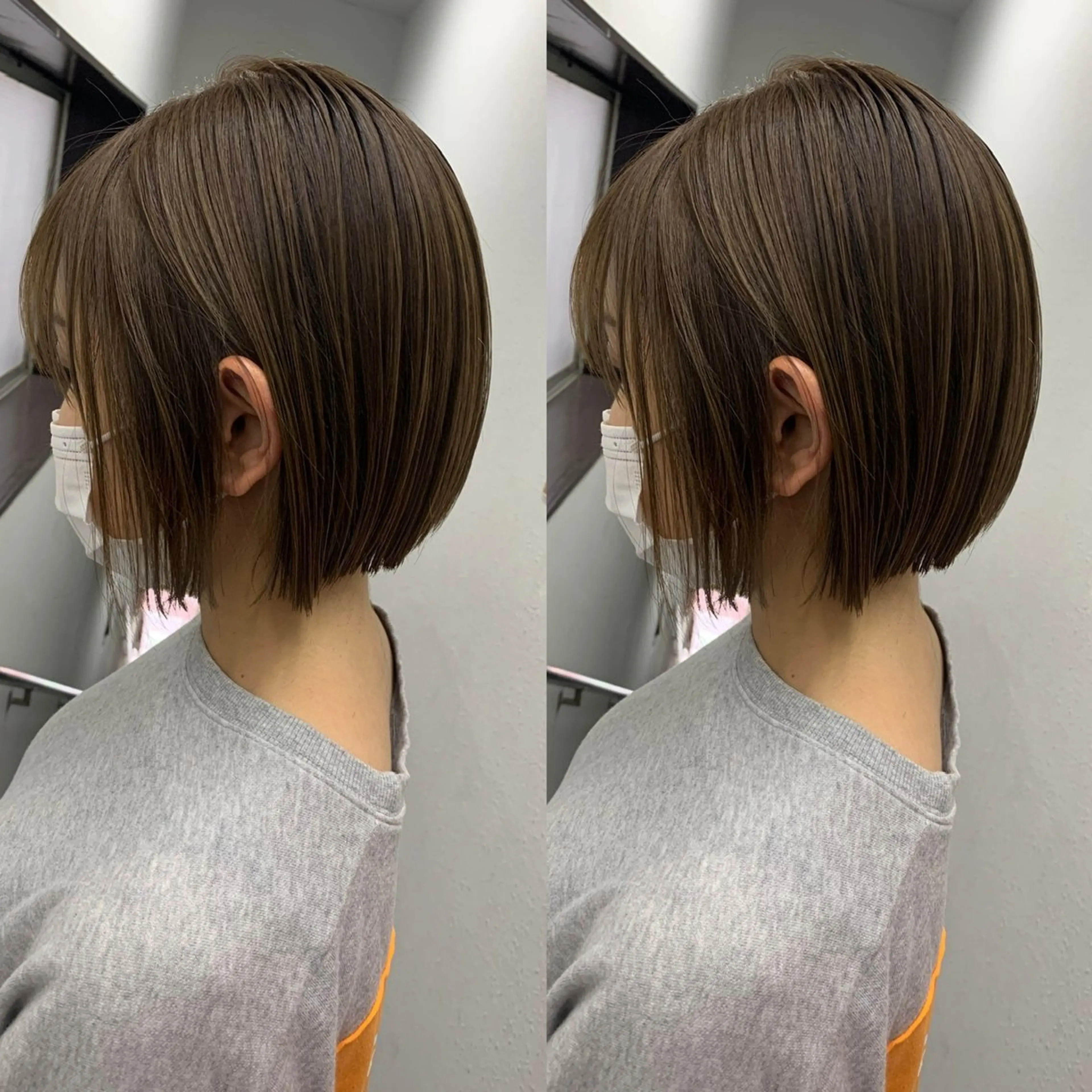 ショート カット ヘアカラー トリートメント 💗レイヤーショート ボブ艶髪/竜也💗のヘアスタイル