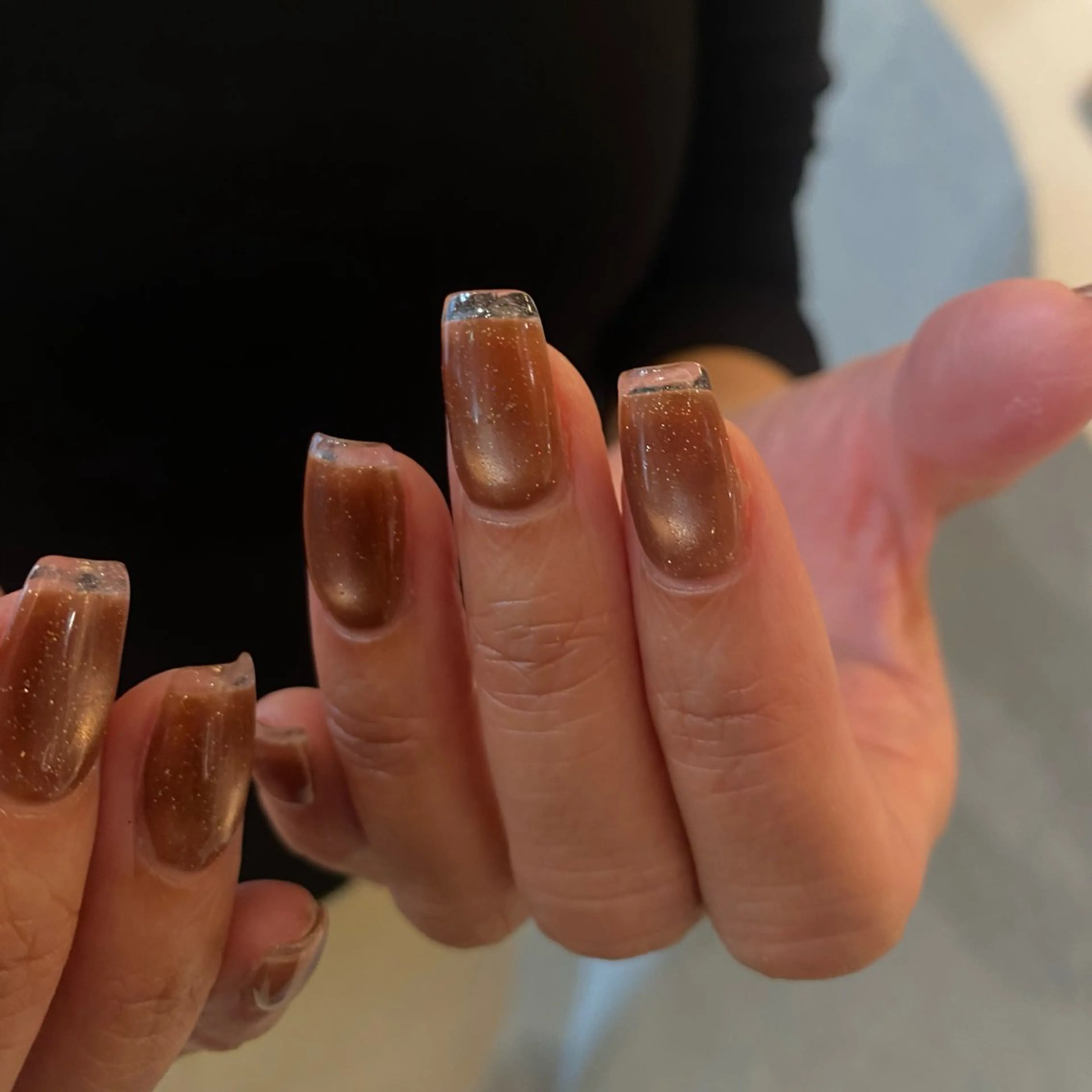 ネイル クリアネイル フレンチネイル ハンドネイル Miu Naganumaのネイルデザイン