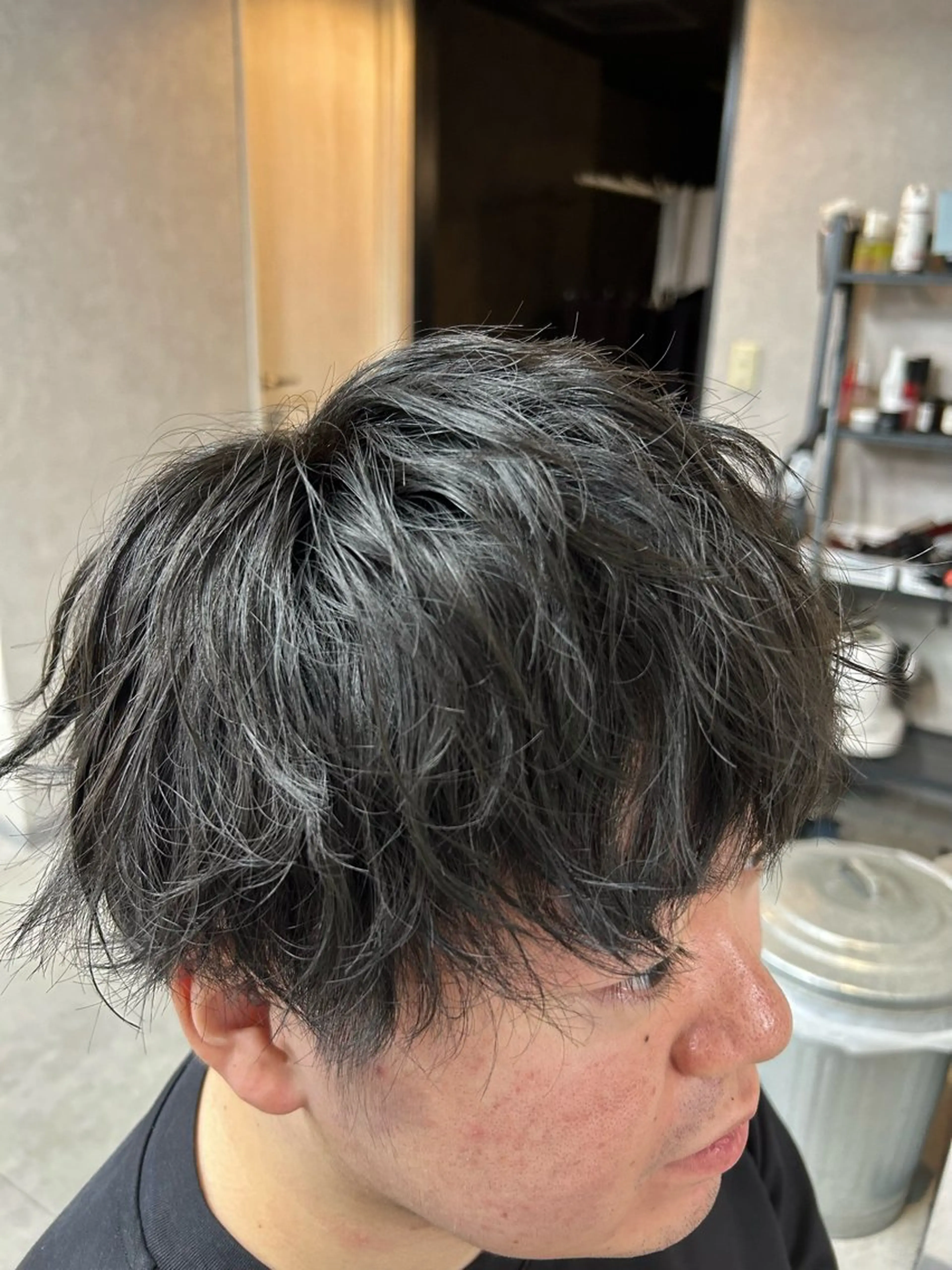 カラー メンズ アッシュ アッシュグレー メンズ特化/マッシュ 小原  啓裕のヘアスタイル