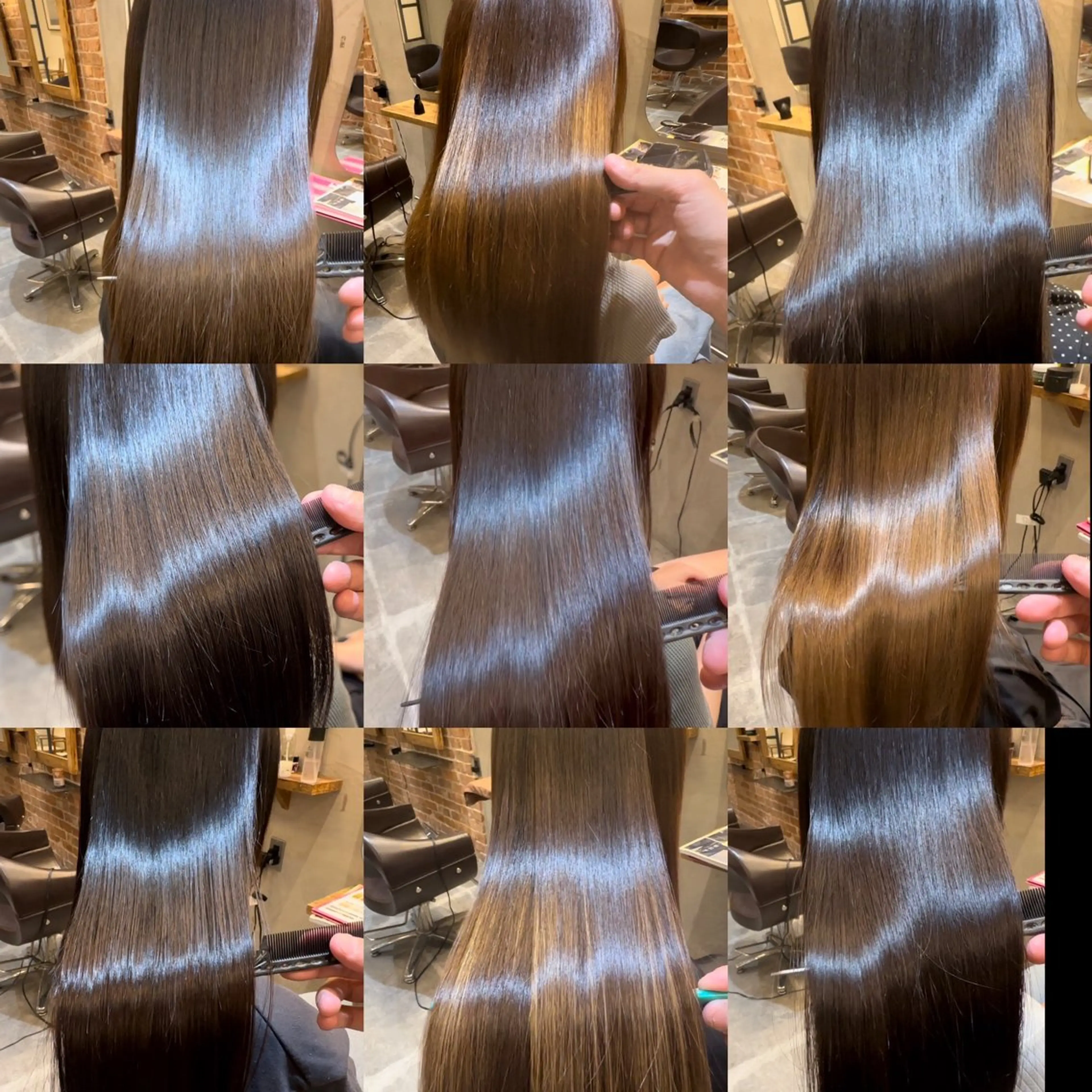ロング トリートメント カット ヘアカラー 佐藤/本物志向の 髪質改善サロンのヘアスタイル
