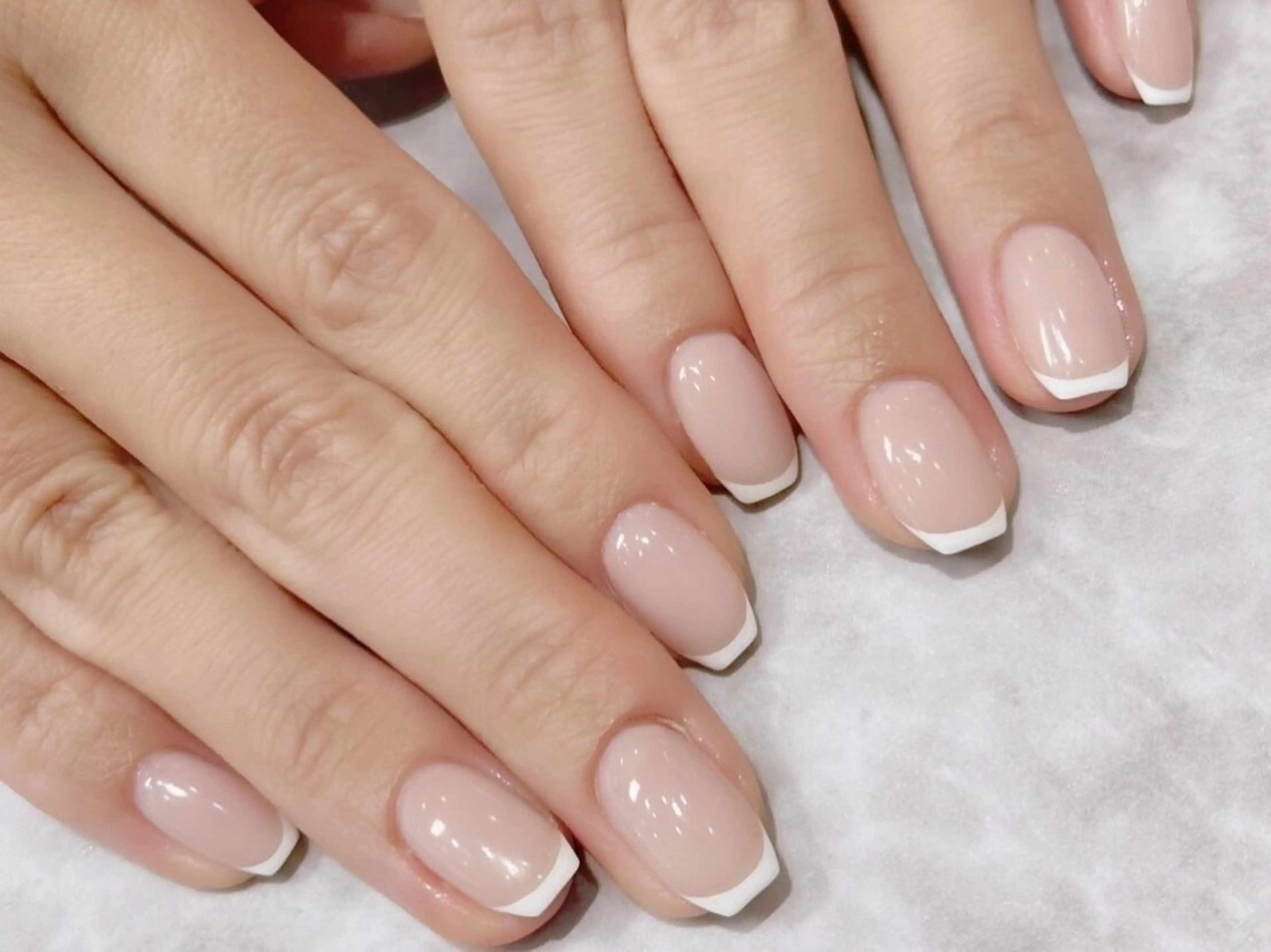 【オフ有】クリアフレンチネイル💅🏻✨️の写真