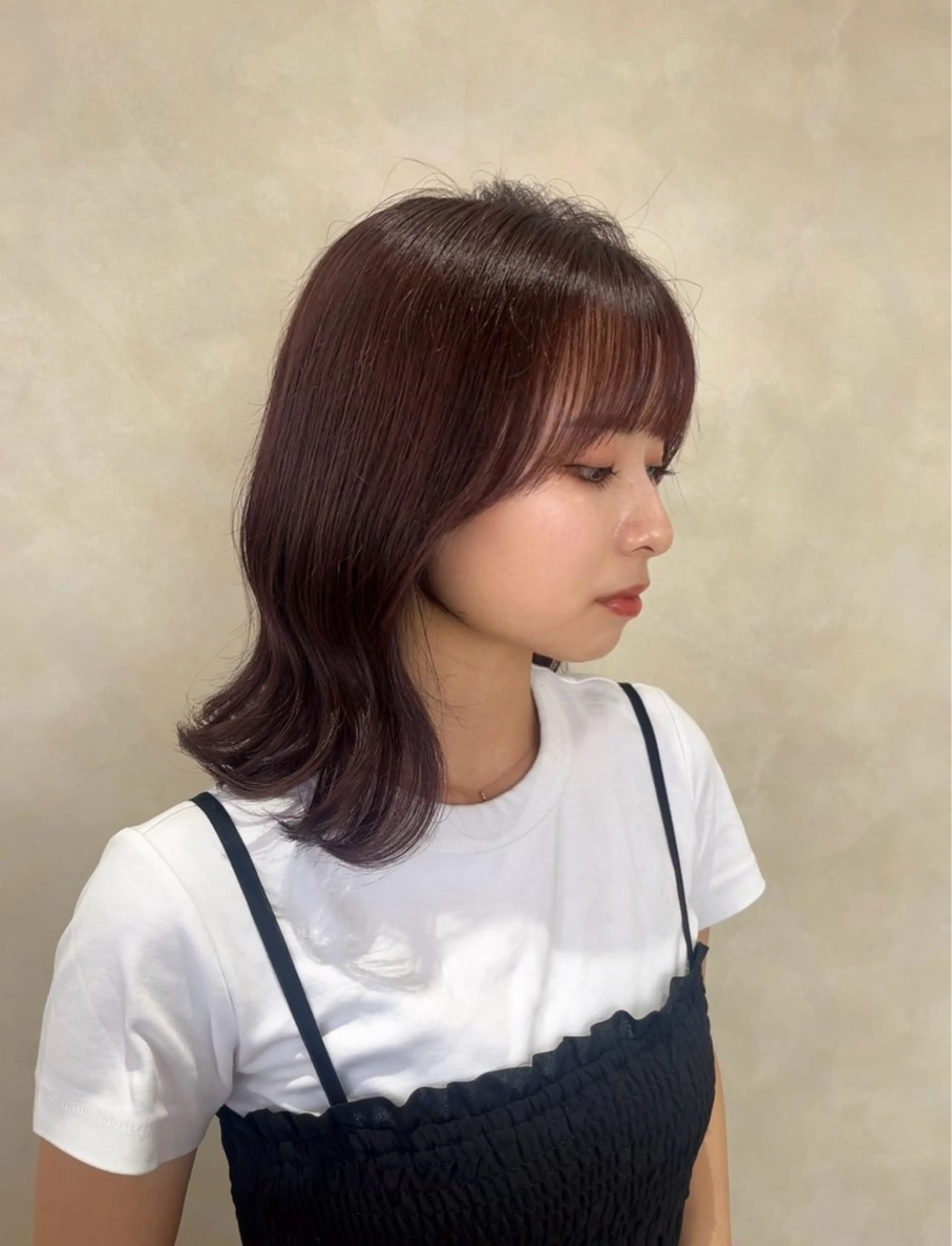 ミディアム 似合わせカット カット ヘアカラー nao𓂃☁️🩵 髪質改善/艶髪のヘアスタイル