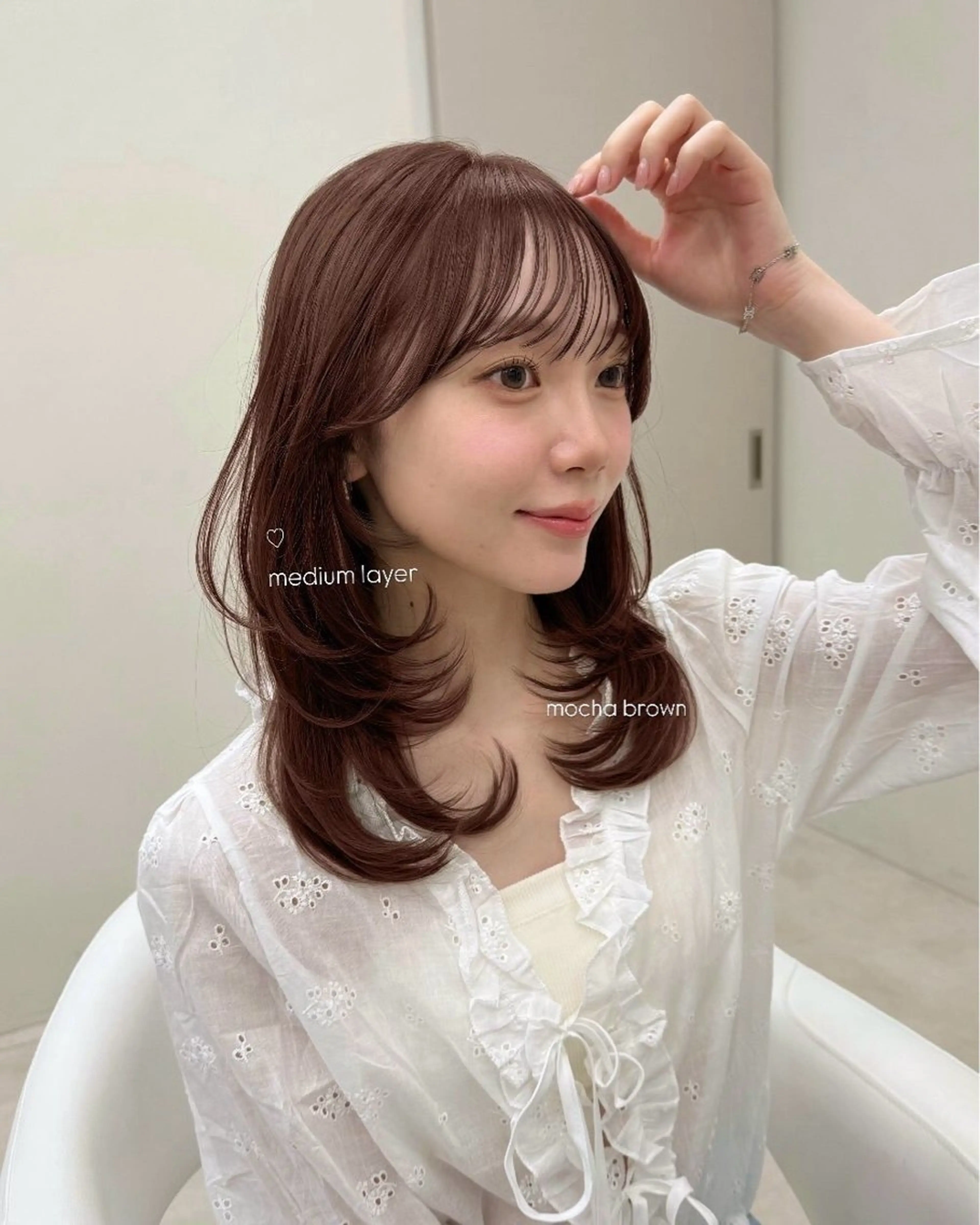 ミディアム レイヤーカット sora/レイヤー/ 似合わせカット🎀のヘアスタイル