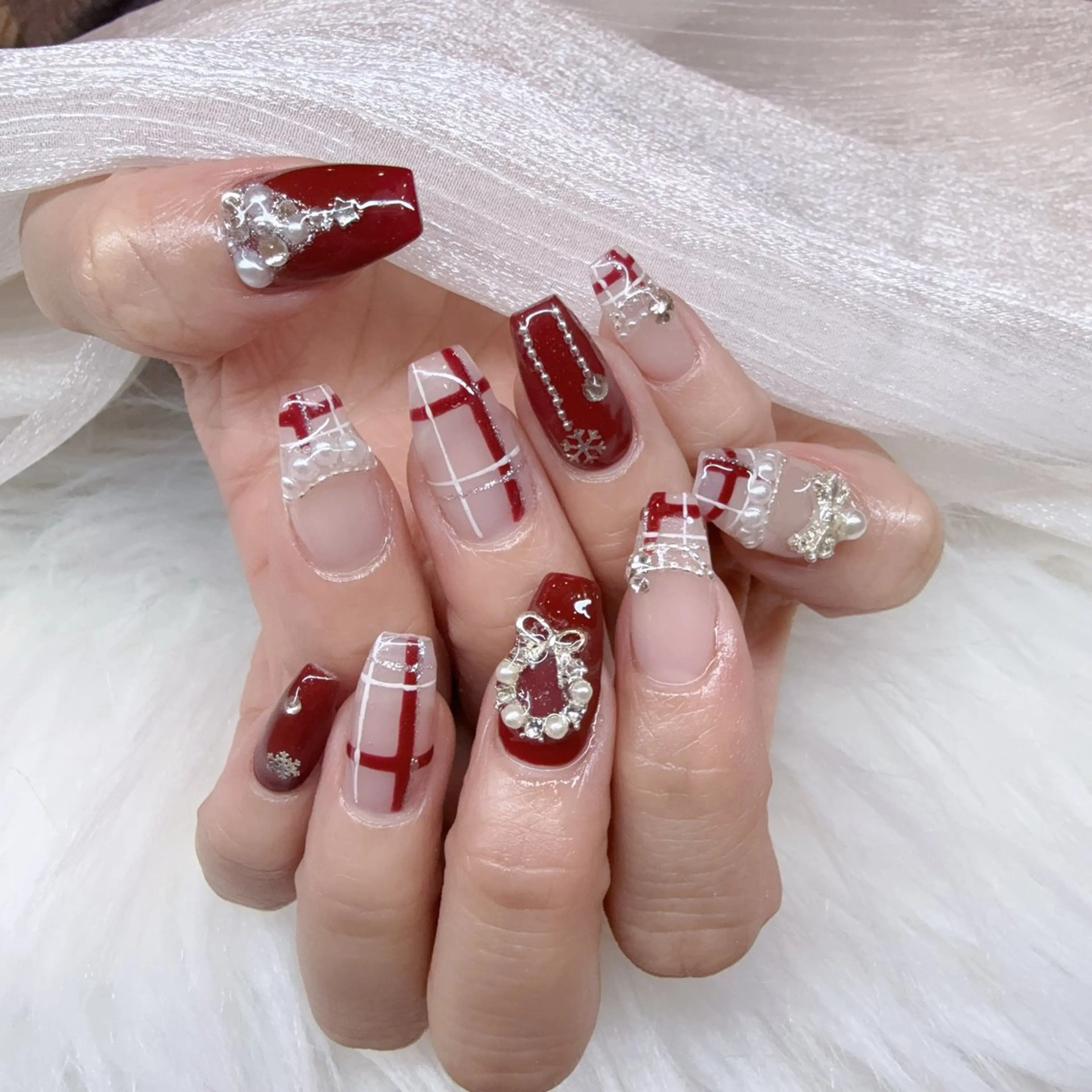 ネイル 冬ネイル クリスマス ハンドネイル COCO ネイルのネイルデザイン