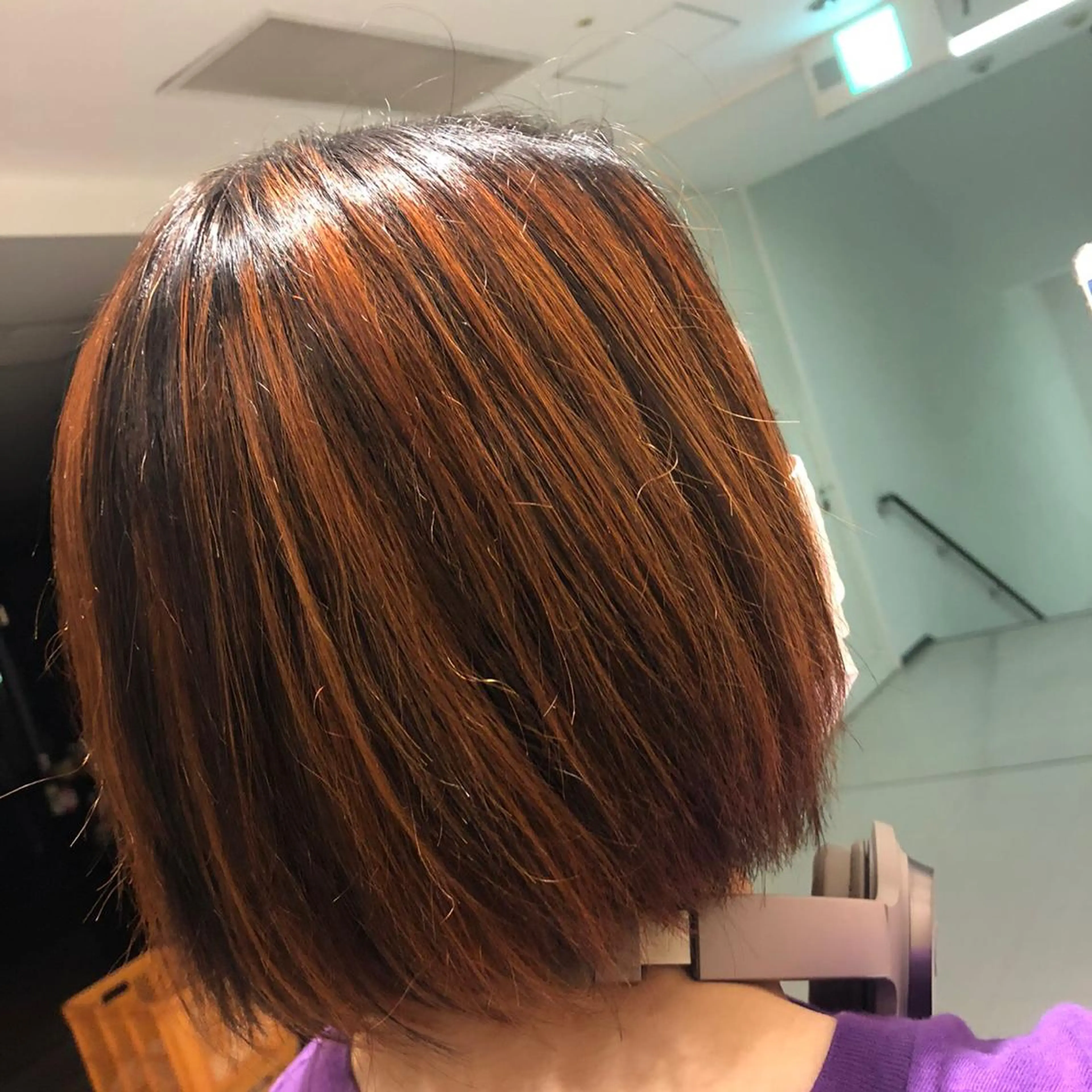 ショート カラー デザインカラー オレンジ カット ヘアカラー トリートメント 高橋 芽衣のヘアスタイル