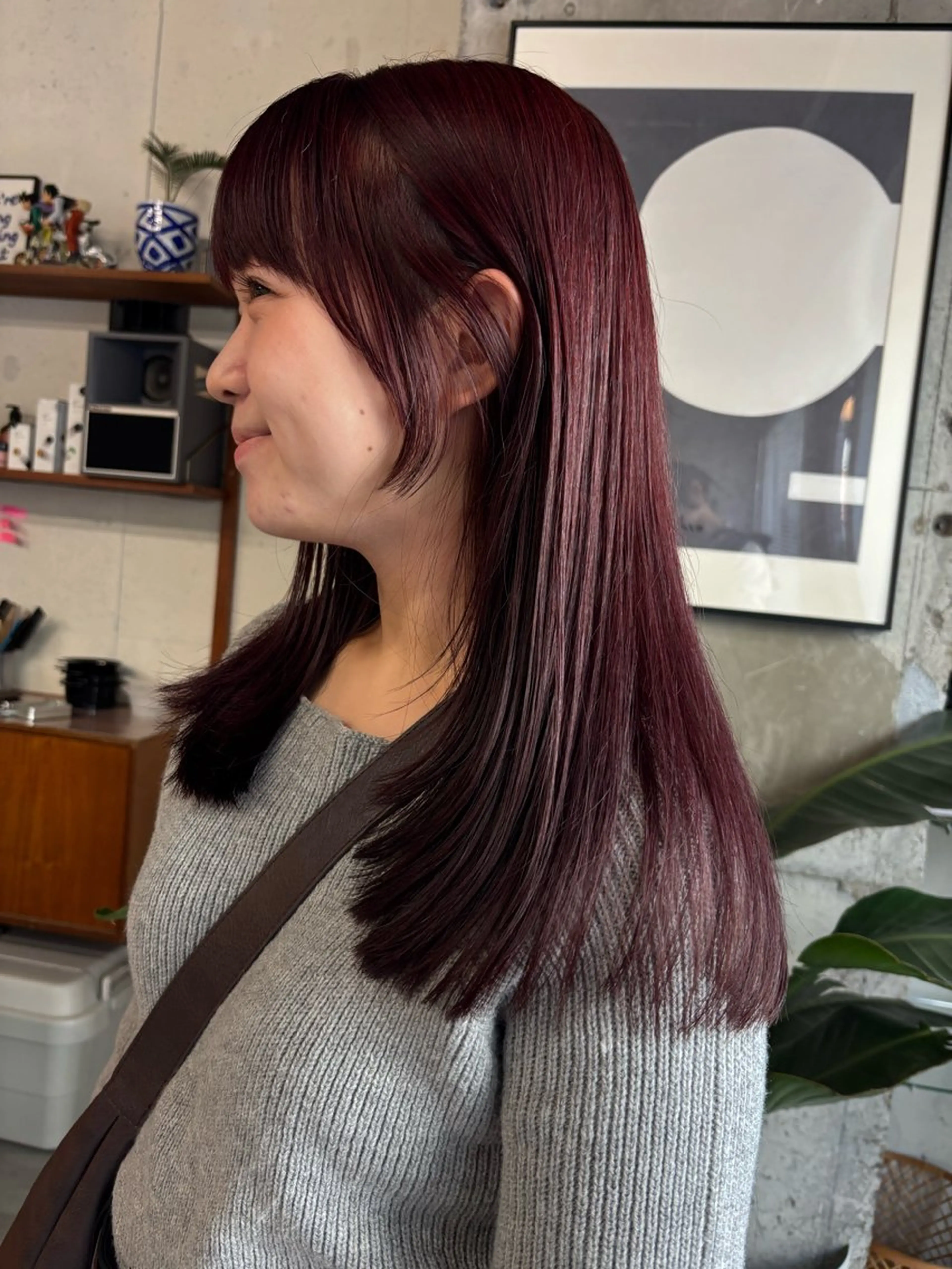 ロング カラー カット ヘアカラー 永田 愛莉のヘアスタイル