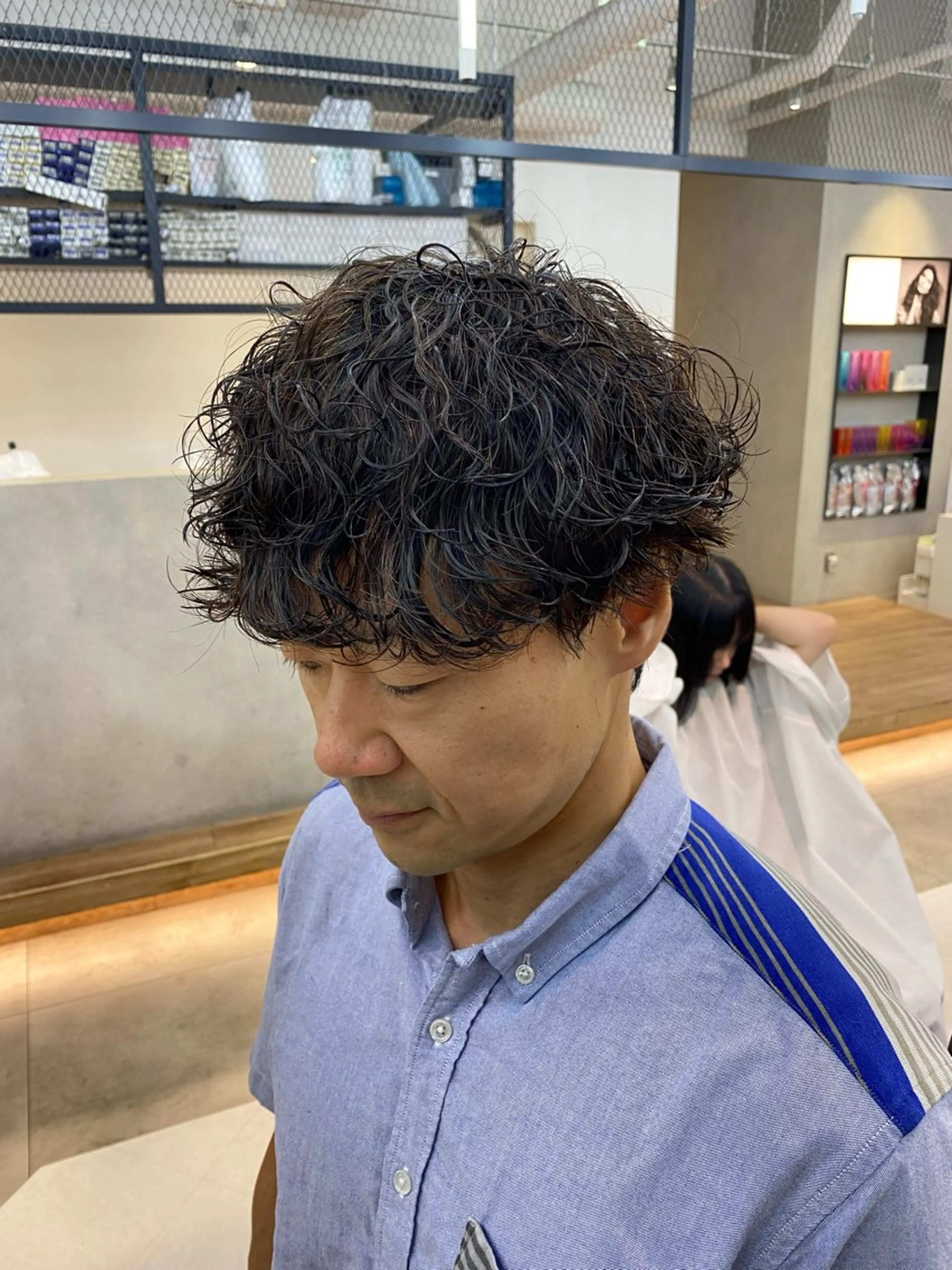 パーマ メンズ カット パーマ 新宿【メンズパーマ】 塩澤太一のヘアスタイル