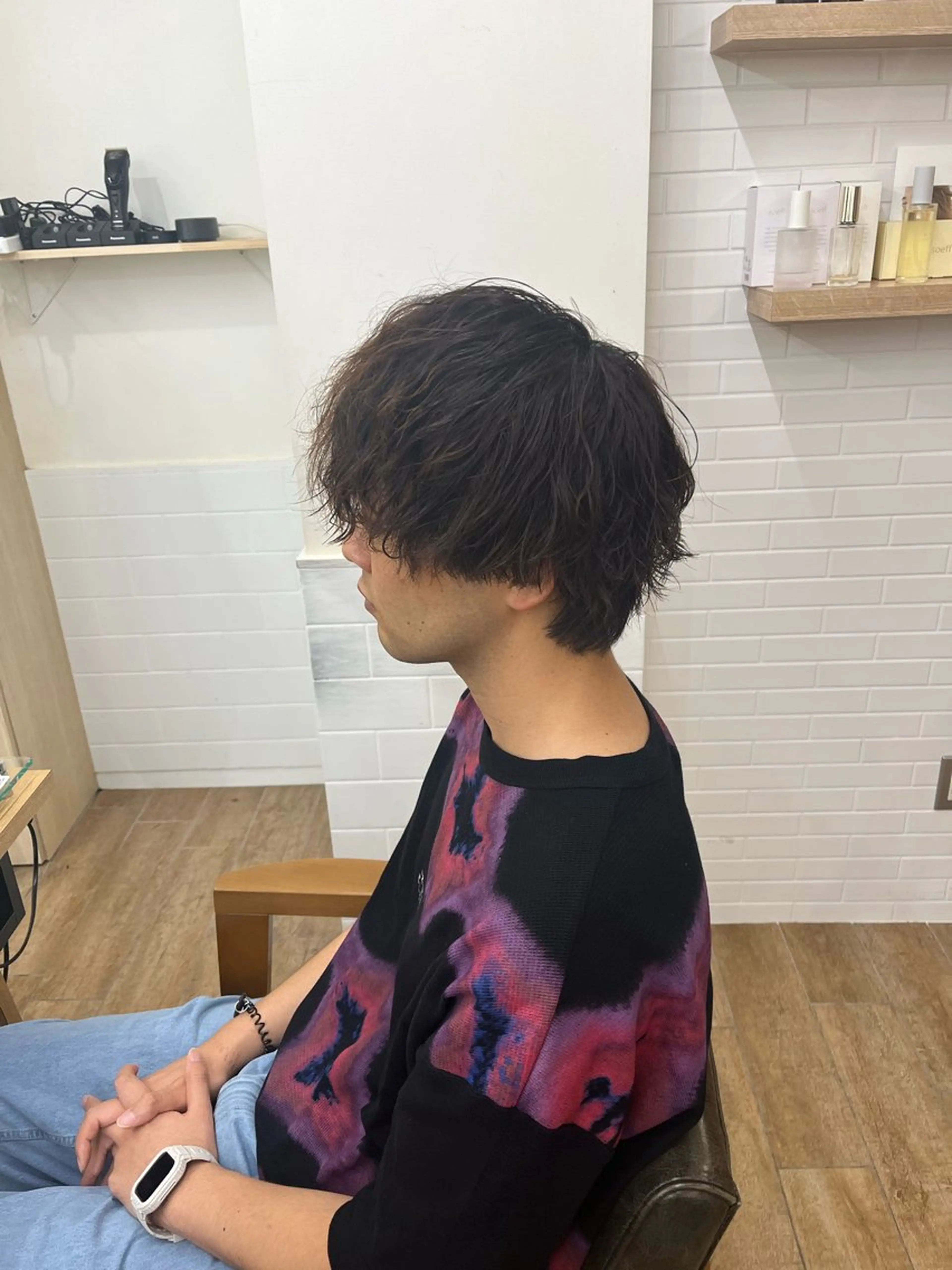 カラー パーマ メンズ ✨メンズパーマ特化 アリサ✨のマツエク・マツパデザイン