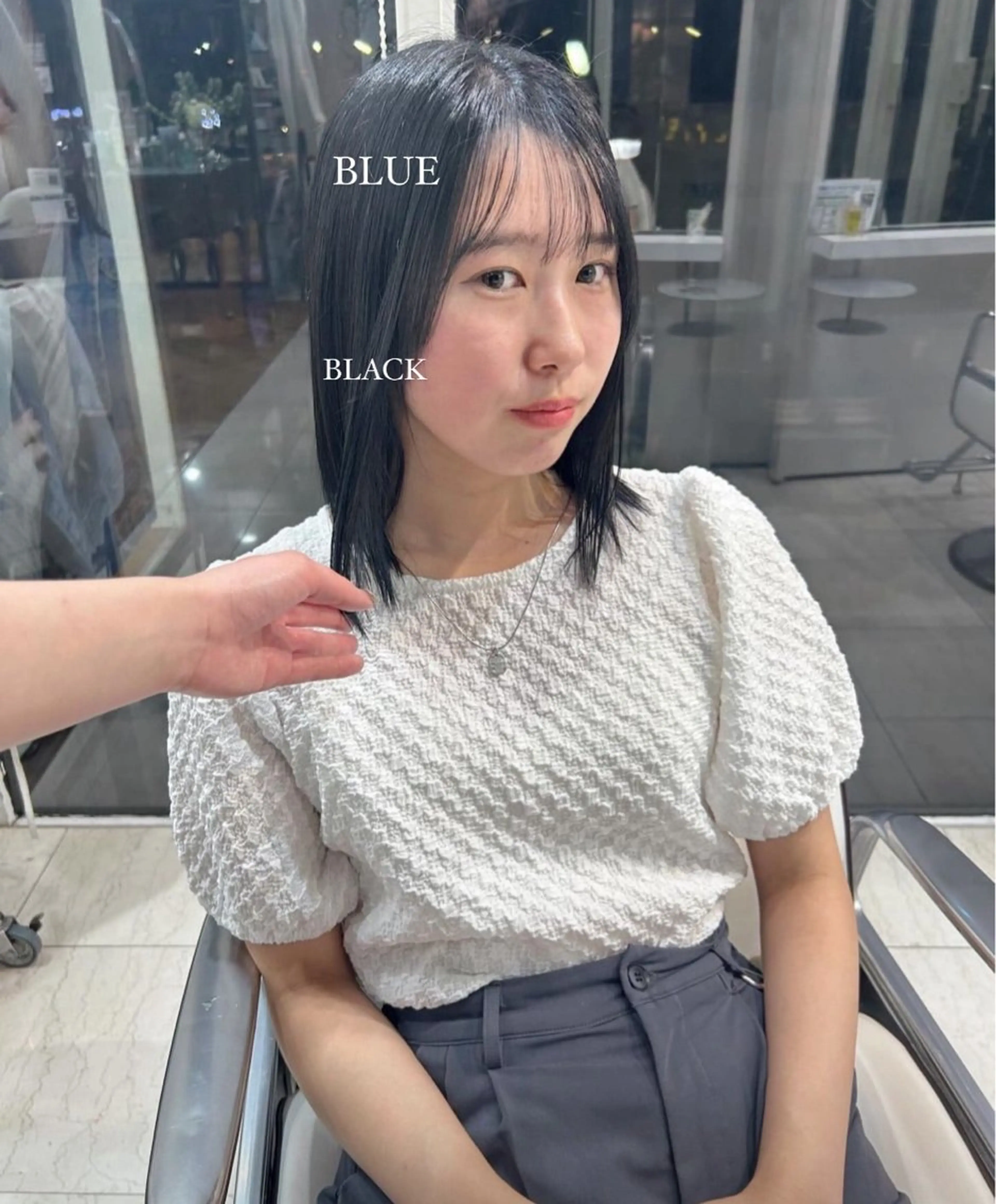ミディアム カラー ありむらもえ/ インナーカラーのヘアスタイル