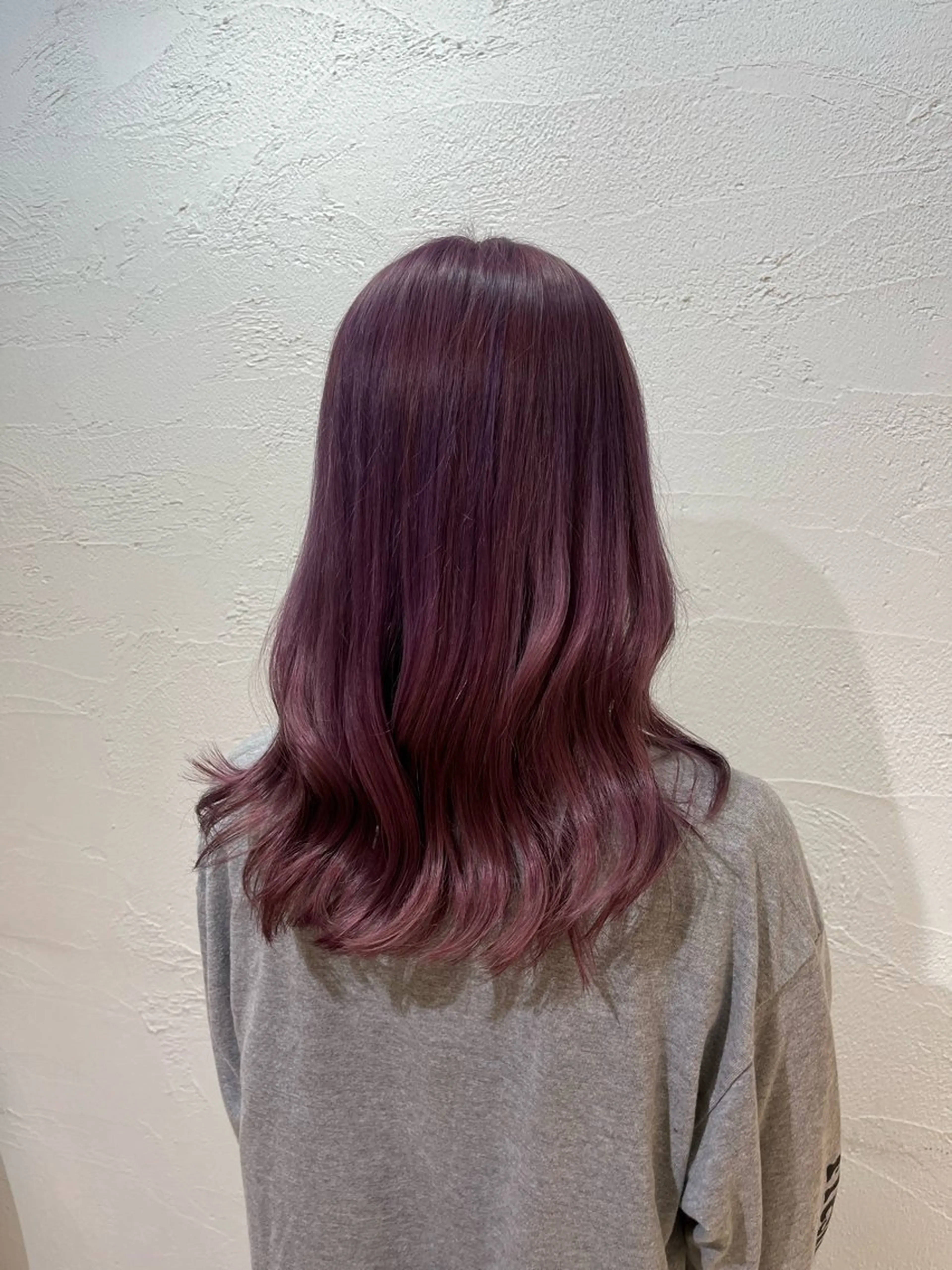 セミロング カラー ❤️ブリーチ暖色カ ラー❤️NAOのヘアスタイル