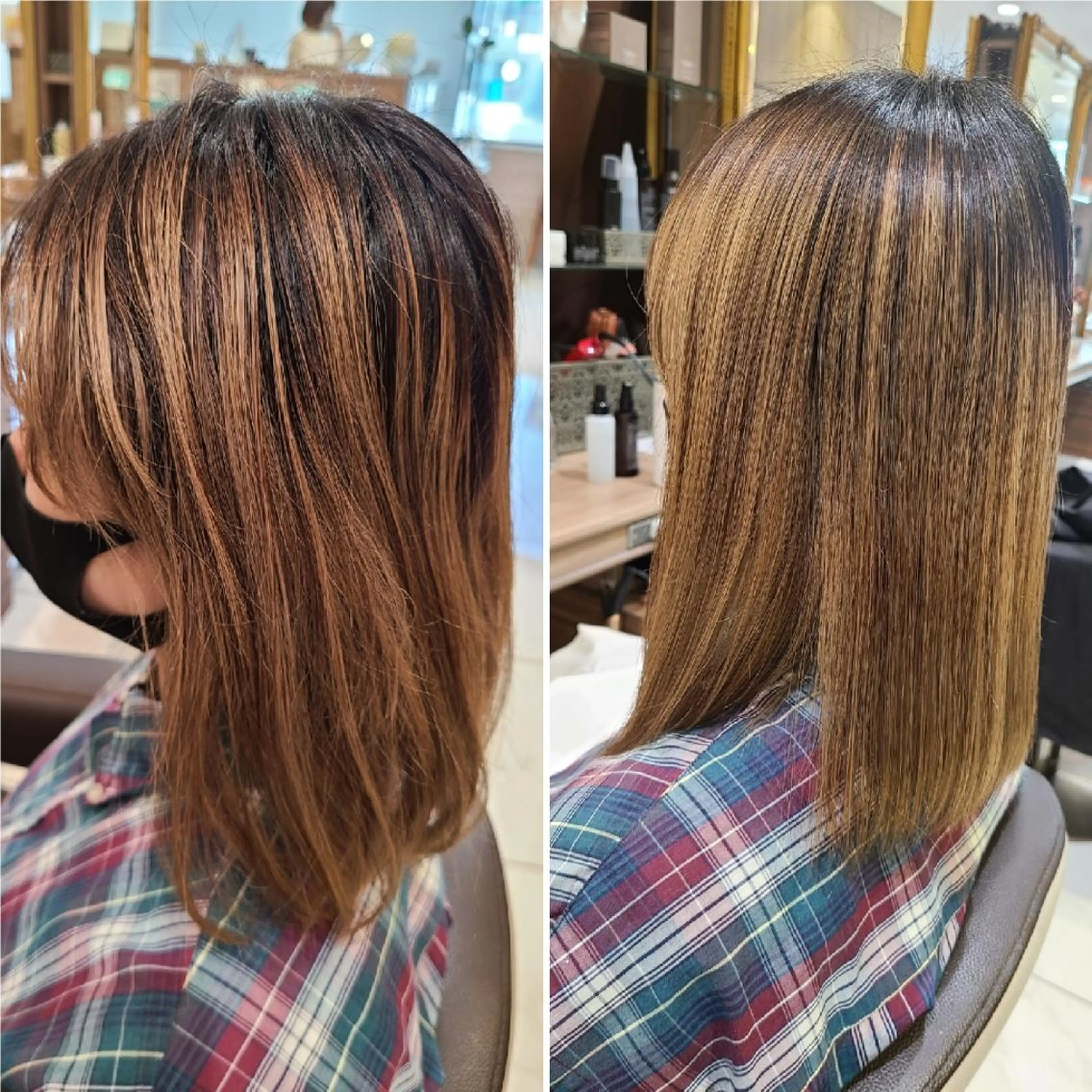 ミディアム Ash 店長　山下達也のヘアスタイル