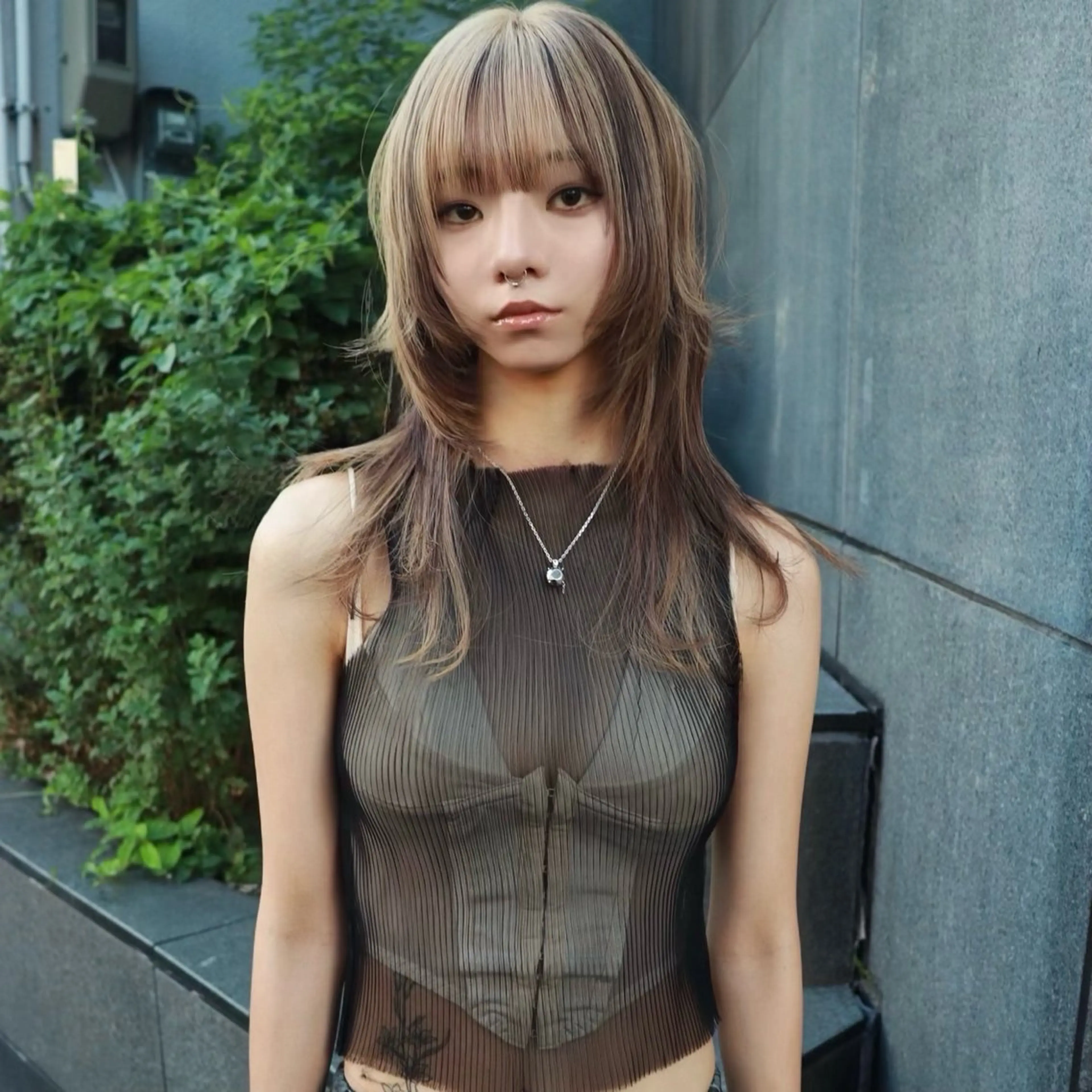 ロング カラー カット ヘアカラー トリートメント ヘアセット 色落ちまで2度綺麗な ハイトーン⭐️ヨシキのヘアスタイル