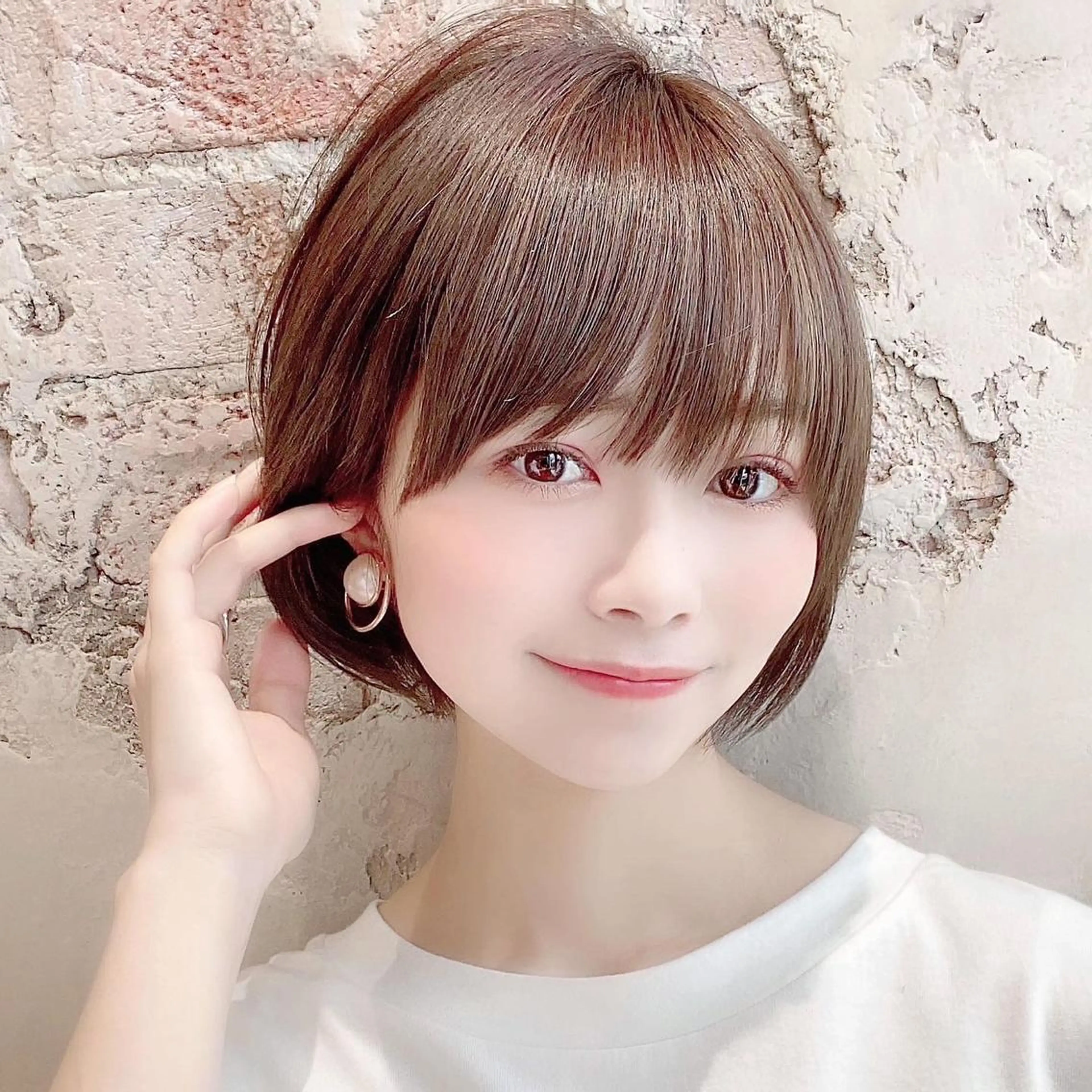 ショート ショートボブ ボブ 髪質改善 ショートヘア On所属・新宿　ショート・ボブ カットモデル募集のヘアスタイル