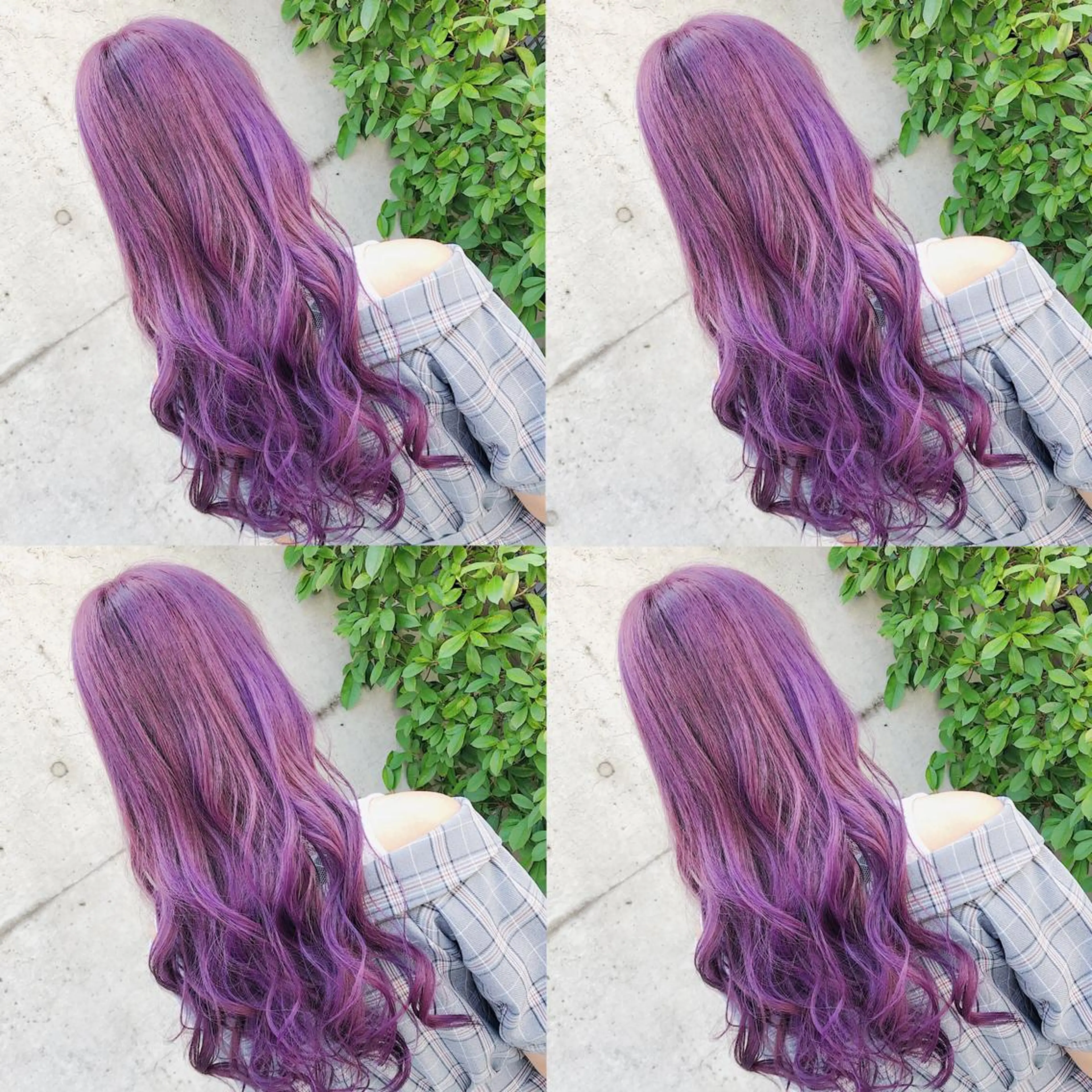 ロング カラー ヘアアレンジ メンズ キッズ ヘアカラー トリートメント 💟Chloe原宿店 🩶ハイトーンのヘアスタイル