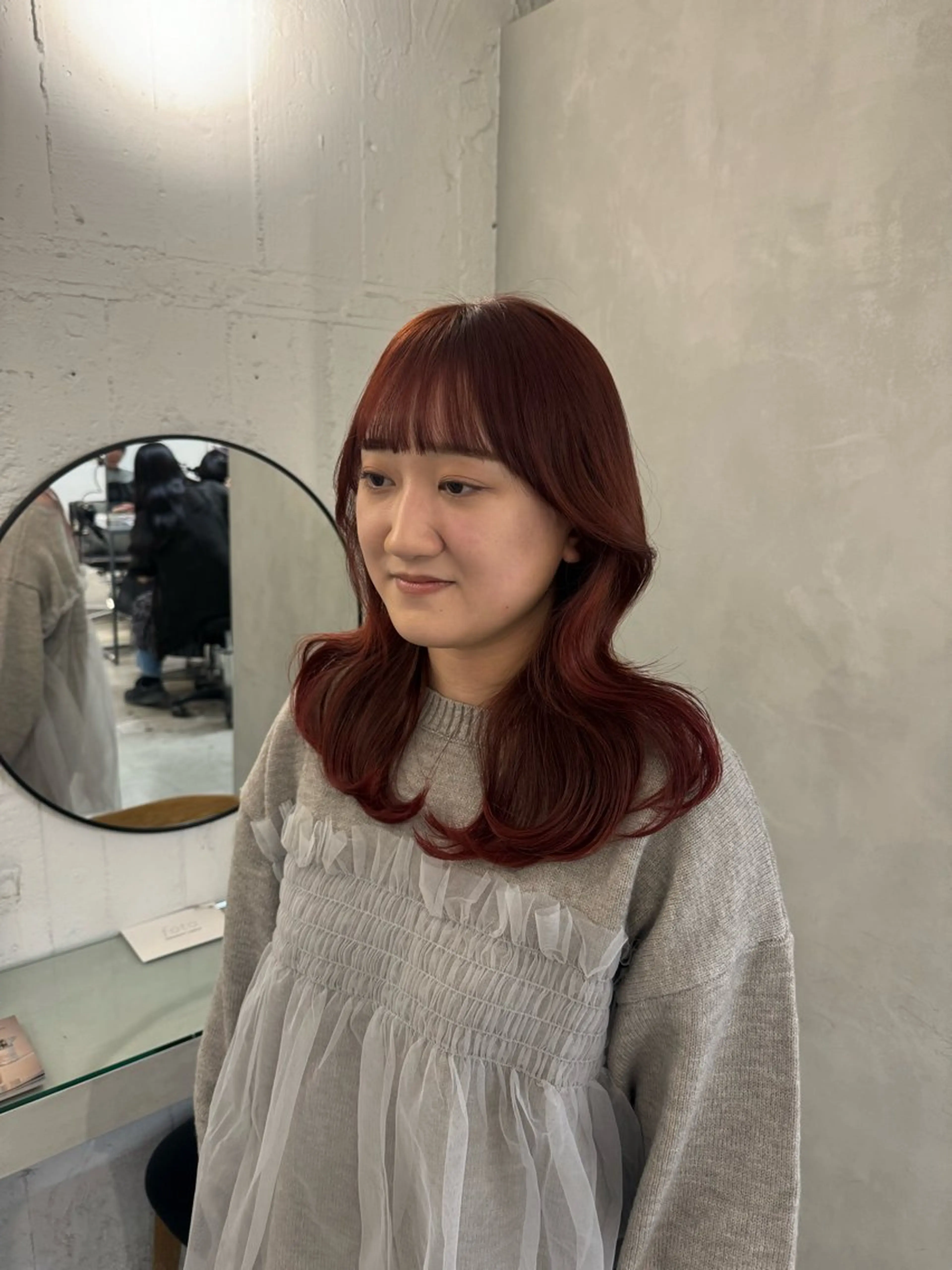 セミロング カット ヘアカラー トリートメント 顔周りcut・ご相談 ＝新宿しずく🇰🇷のヘアスタイル