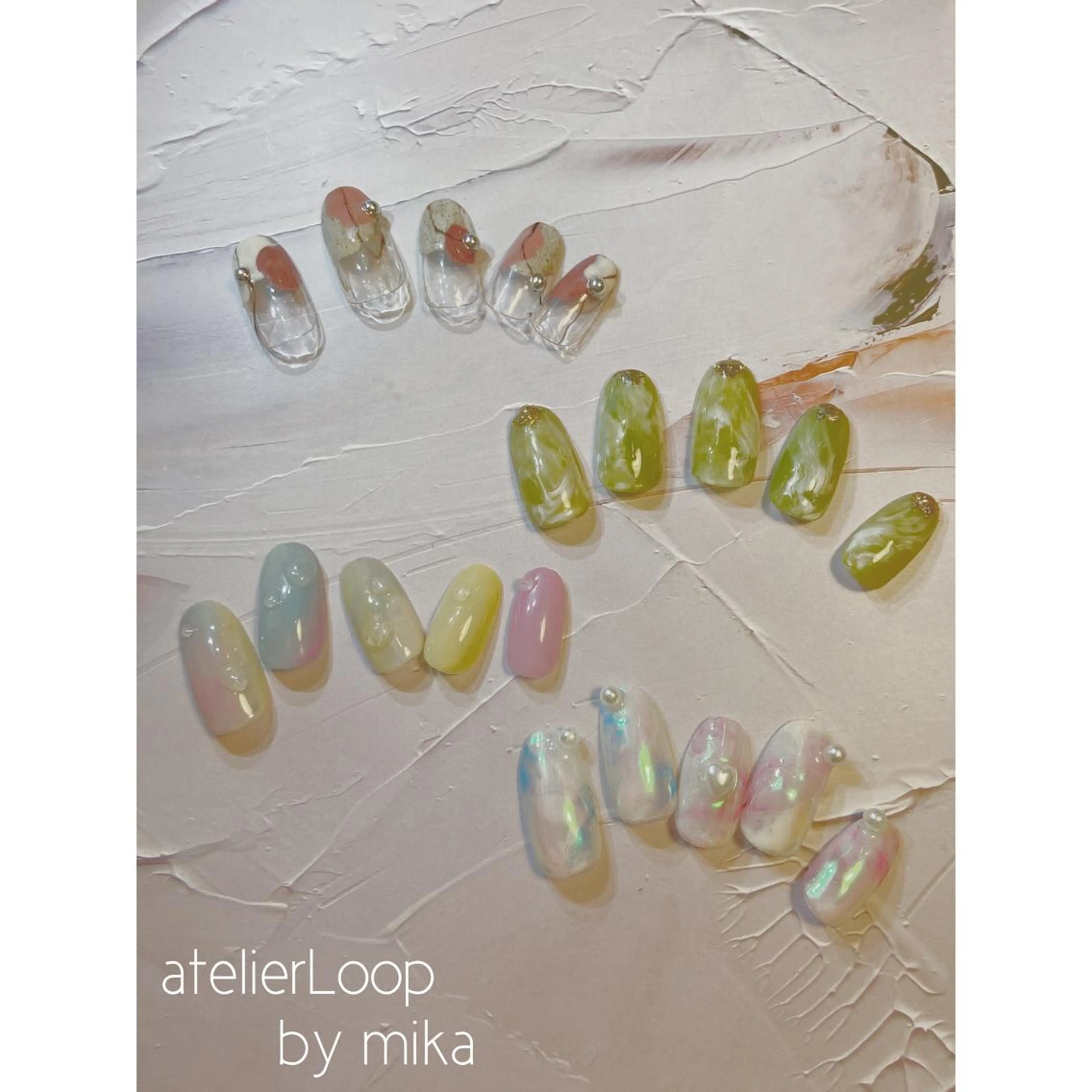 ネイル オーロラネイル ニュアンスネイル atelierLoopbyshiho所属・atelier Loop♪MIKAのネイルデザイン