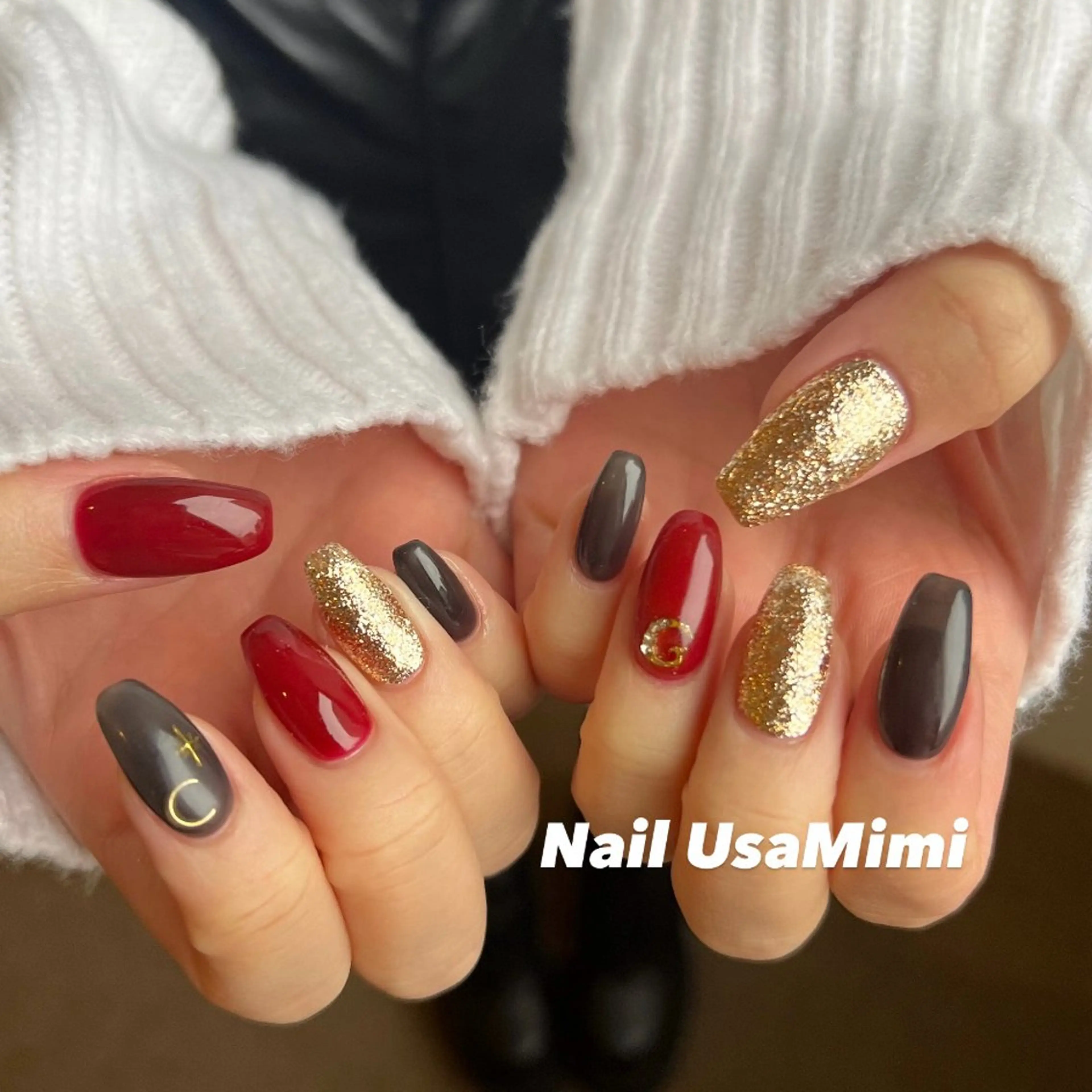 ネイル ジェルネイル マグネットネイル 持ち込み ワンカラーネイル パラジェル 本町ネイルNail UsaMimiのネイルデザイン