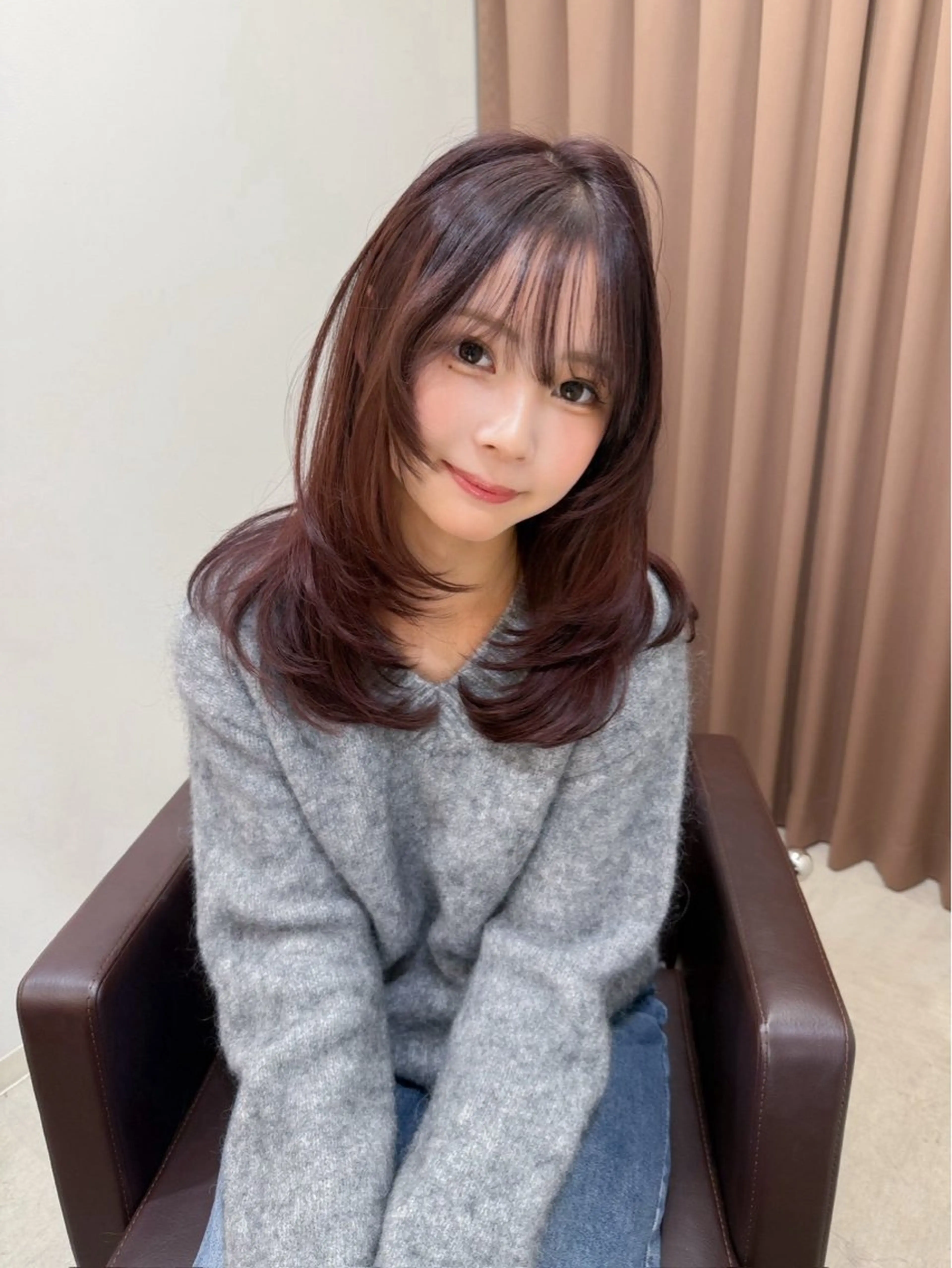 セミロング カラー メンズ 透明感カラー カット ヘアカラー トリートメント ヘッドスパ ヘアセット 💖渋谷さくら/ 艶髪/カット特化💖のヘアスタイル