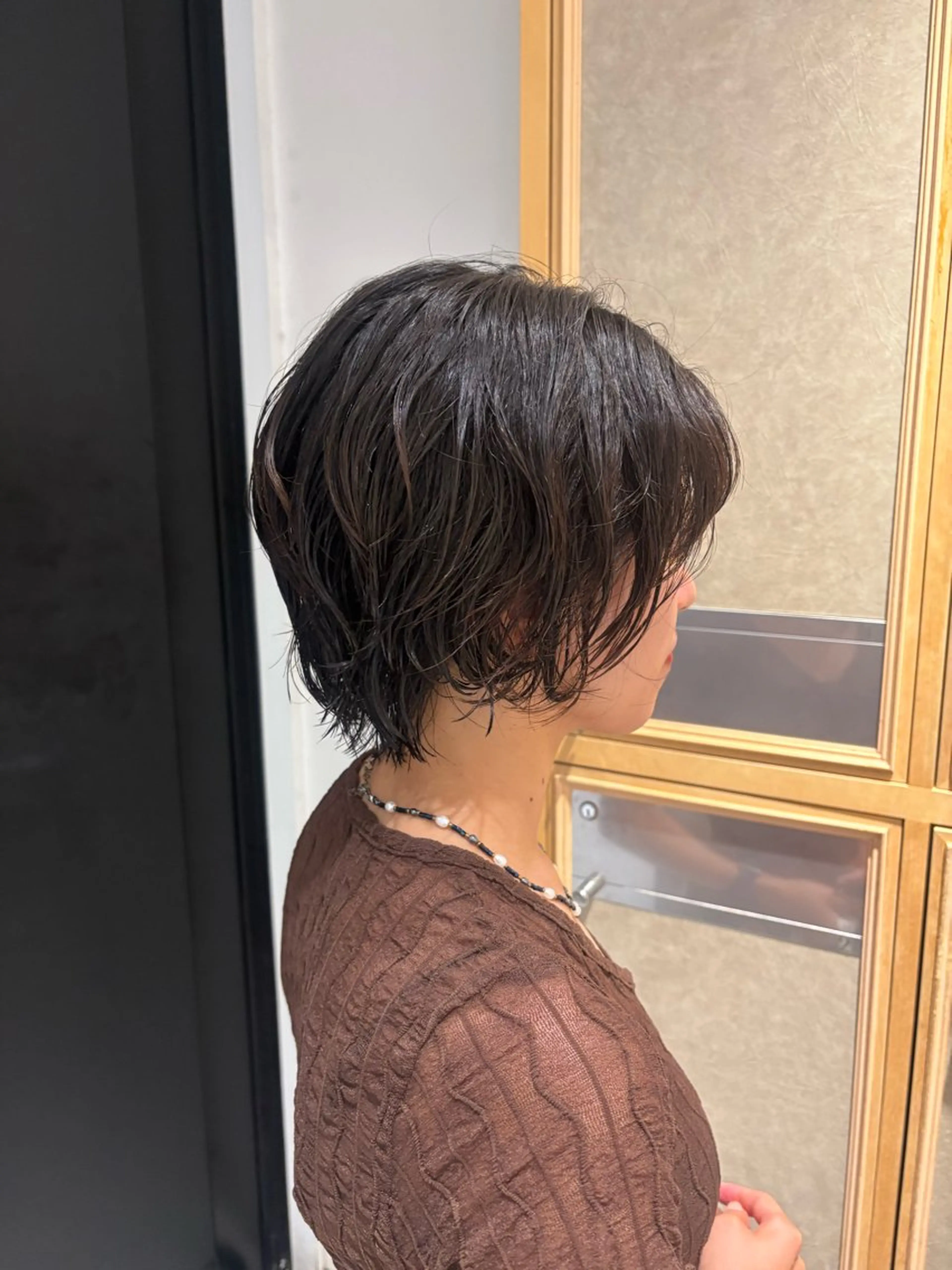 ショート パーマ カット パーマ トリートメント ヘッドスパ ヘアセット ショートカット/ ハイトーン🪼風香のヘアスタイル